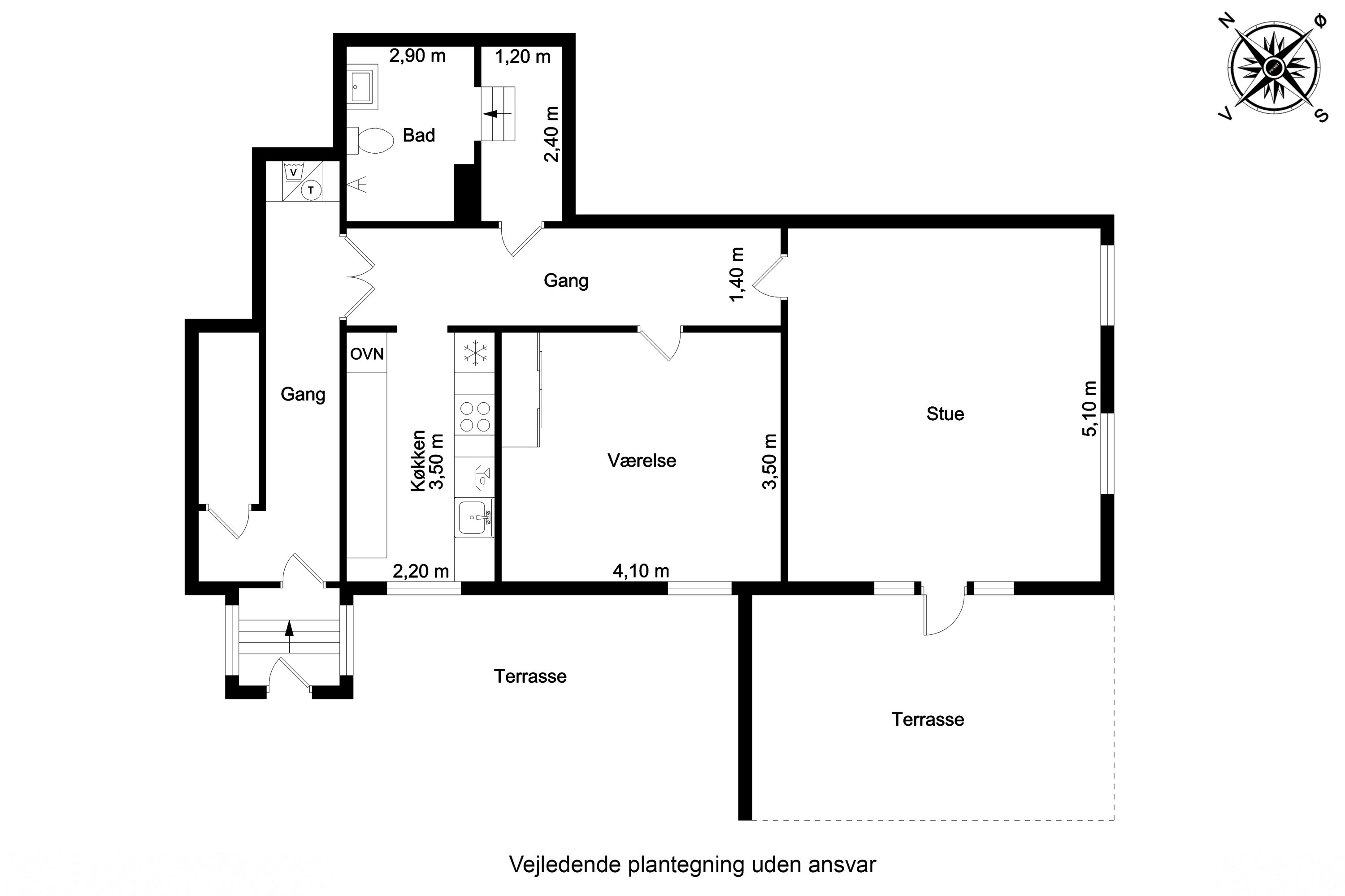 Plantegninger billede af Svendborgvej 20, kl., 5600 Faaborg