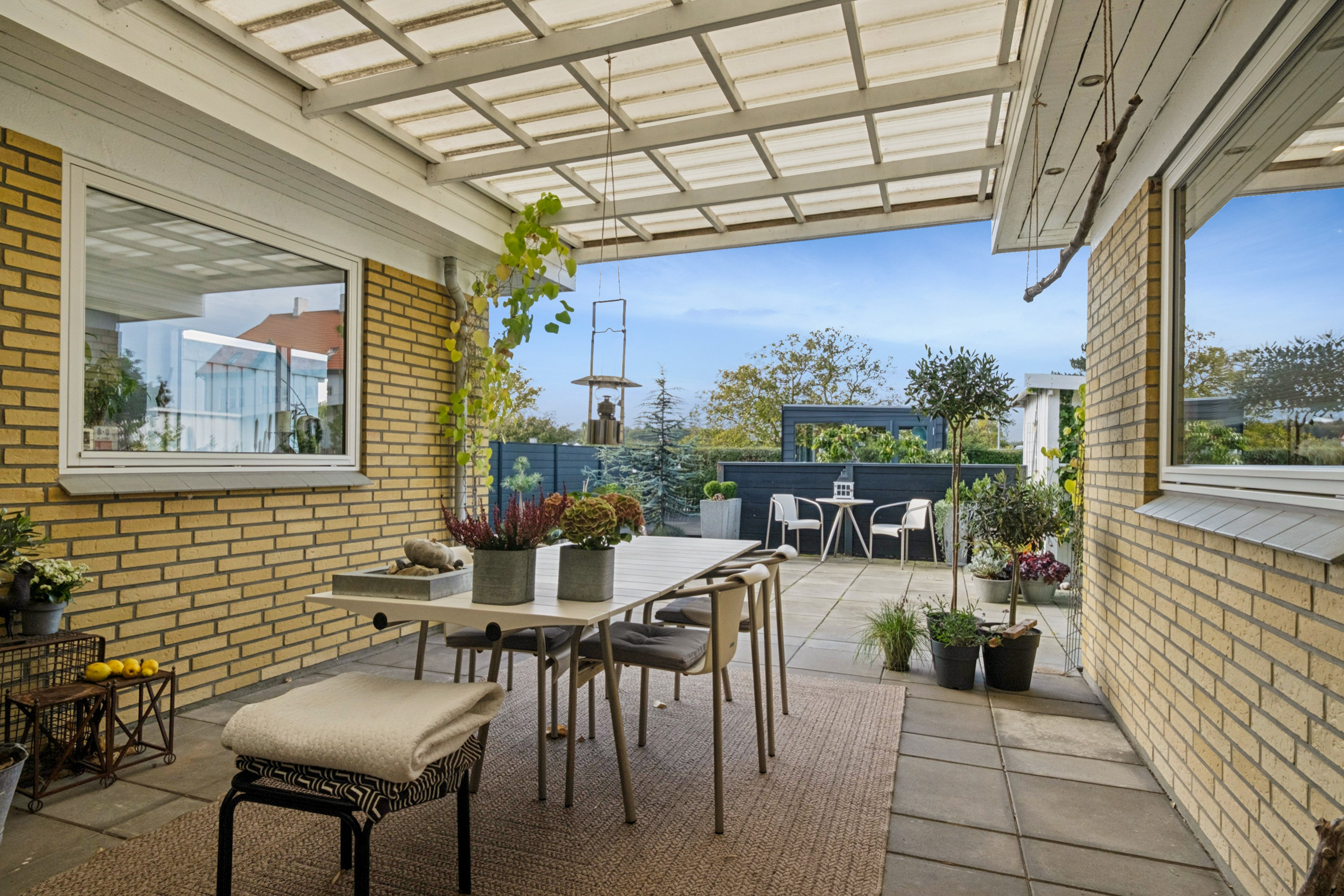 Fremhævet overdækket terrasse billede i fuldskærmstilstand. Billede af Majsvej 7, 5800 Nyborg