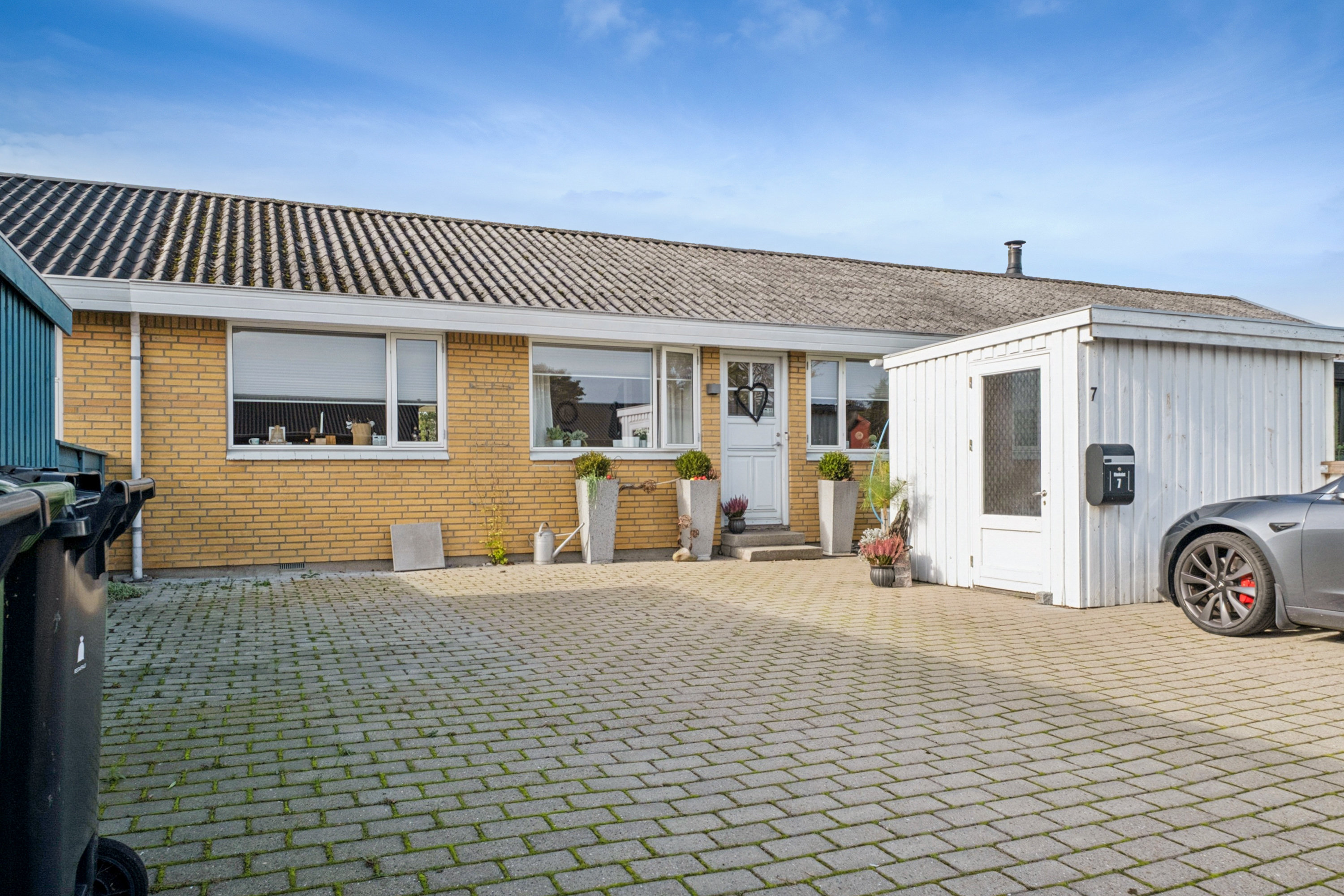 Rækkehus: Facade på Majsvej 7, 5800 Nyborg
