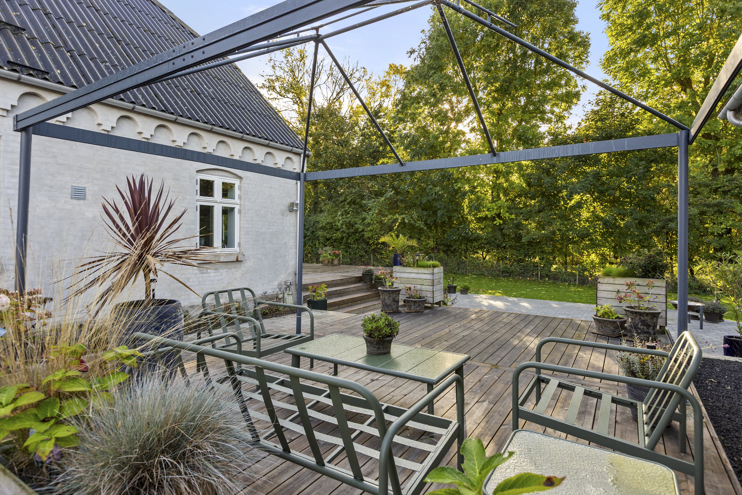 Fremhævet terrasse billede i fuldskærmstilstand. Billede af Klovbygade 27, 4490 Jerslev Sjælland