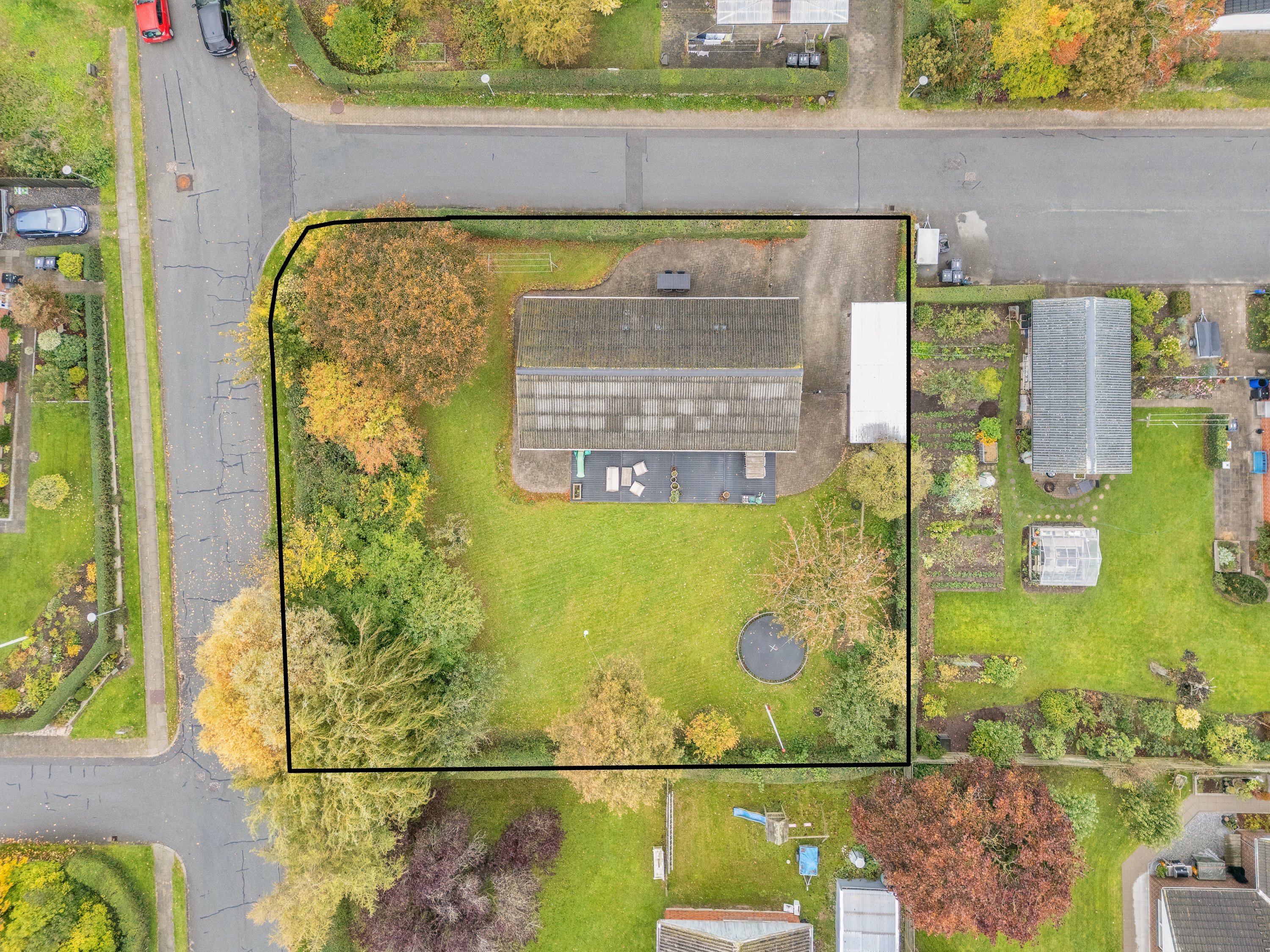 Fremhævet luftfoto billede i fuldskærmstilstand. Billede af Rugmarken 94, 8520 Lystrup