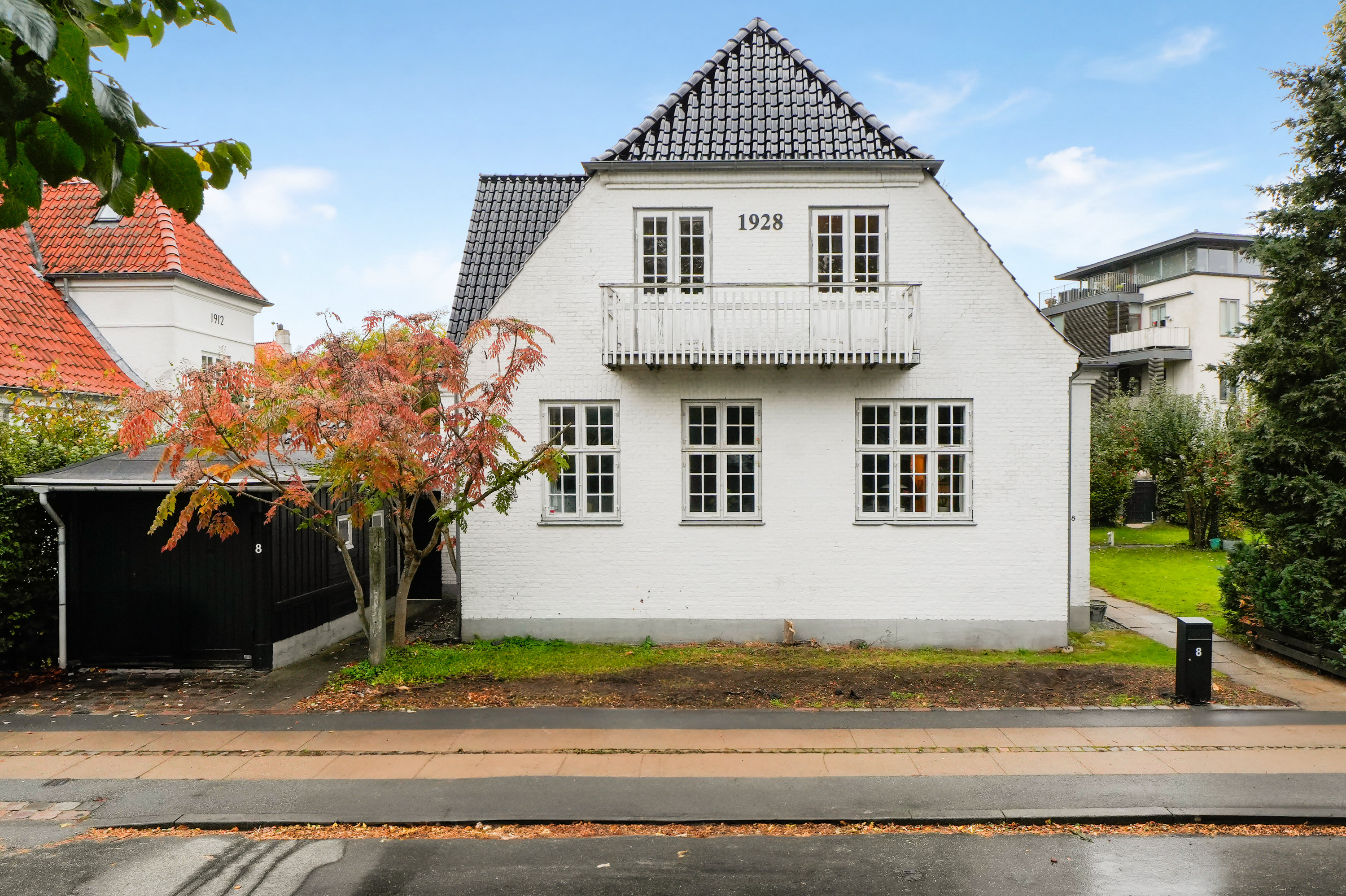 Villa: Facade på Norgesmindevej 8, 2900 Hellerup