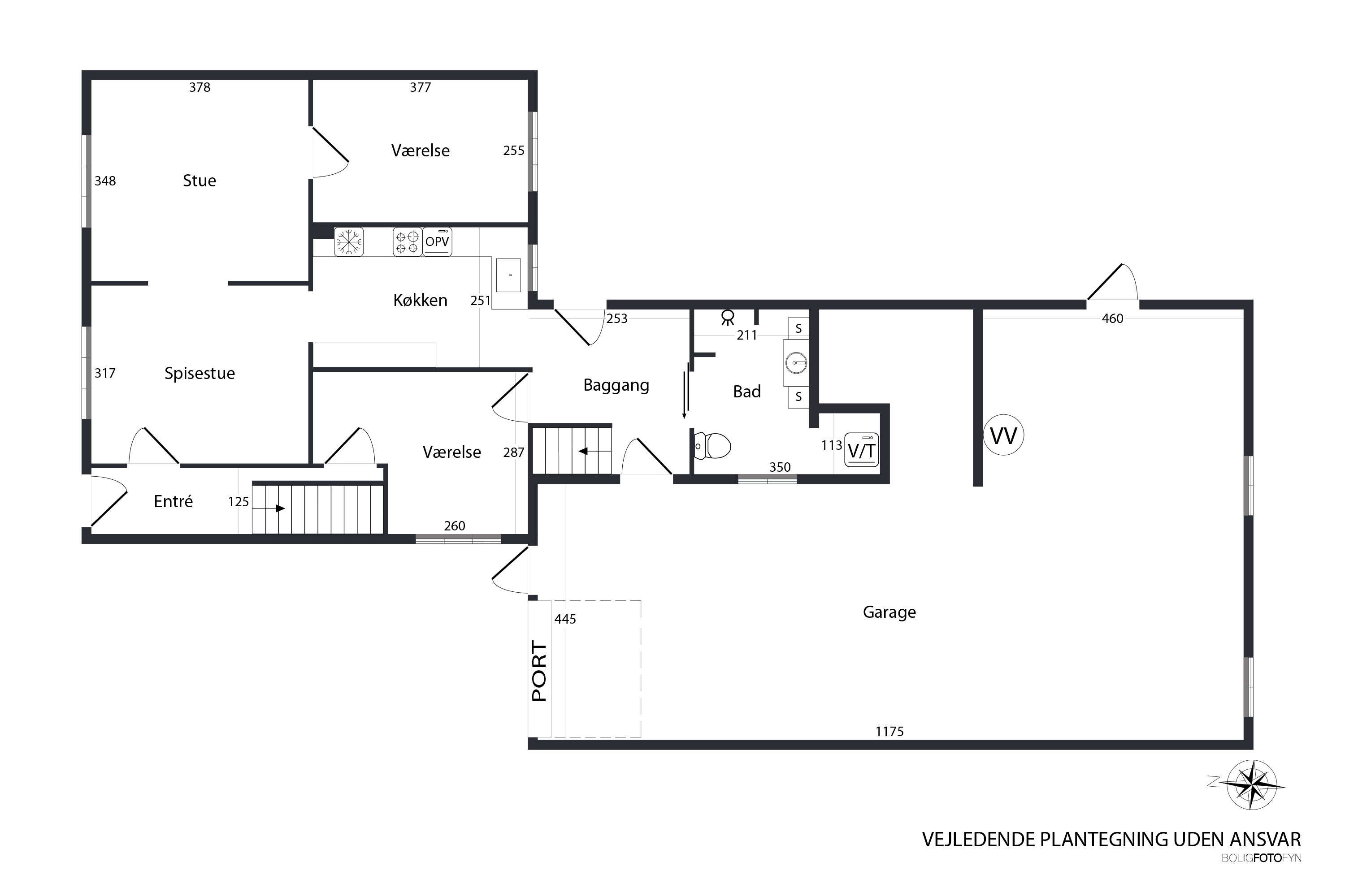 Plantegninger billede af Odensevej 35, Verninge, 5690 Tommerup