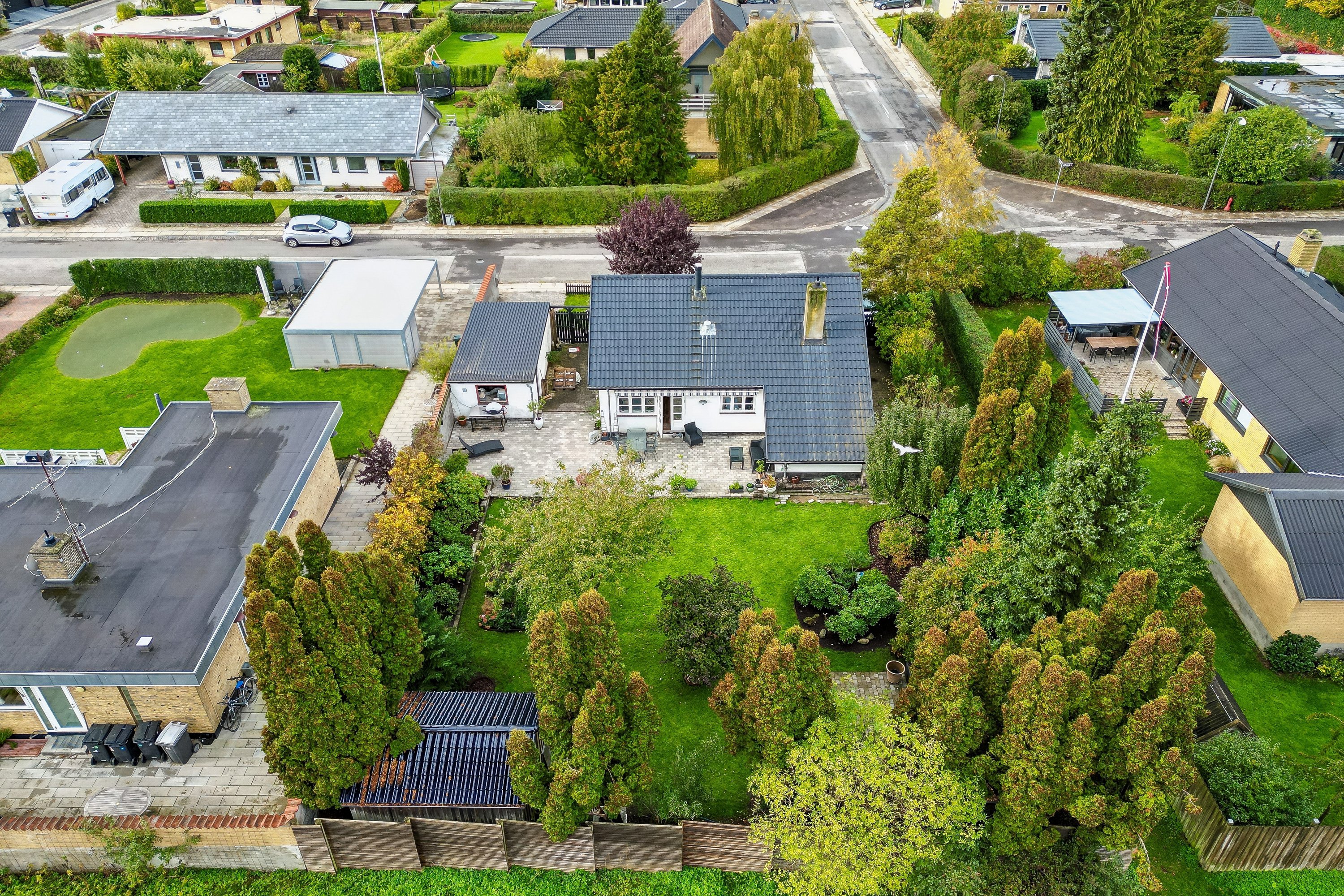 Fremhævet luftfoto billede i fuldskærmstilstand. Billede af Lidsøvej 46, 2730 Herlev