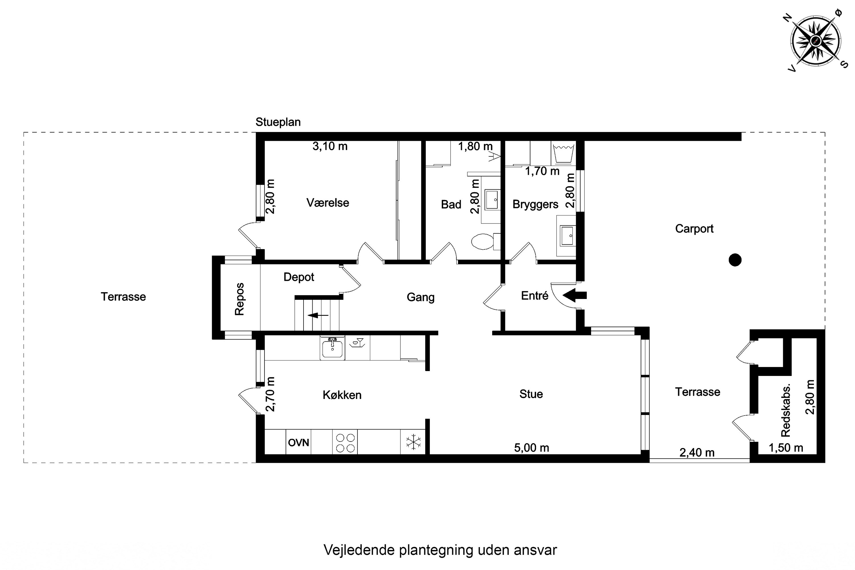 Plantegninger billede af Vesterrøn 9, 5700 Svendborg
