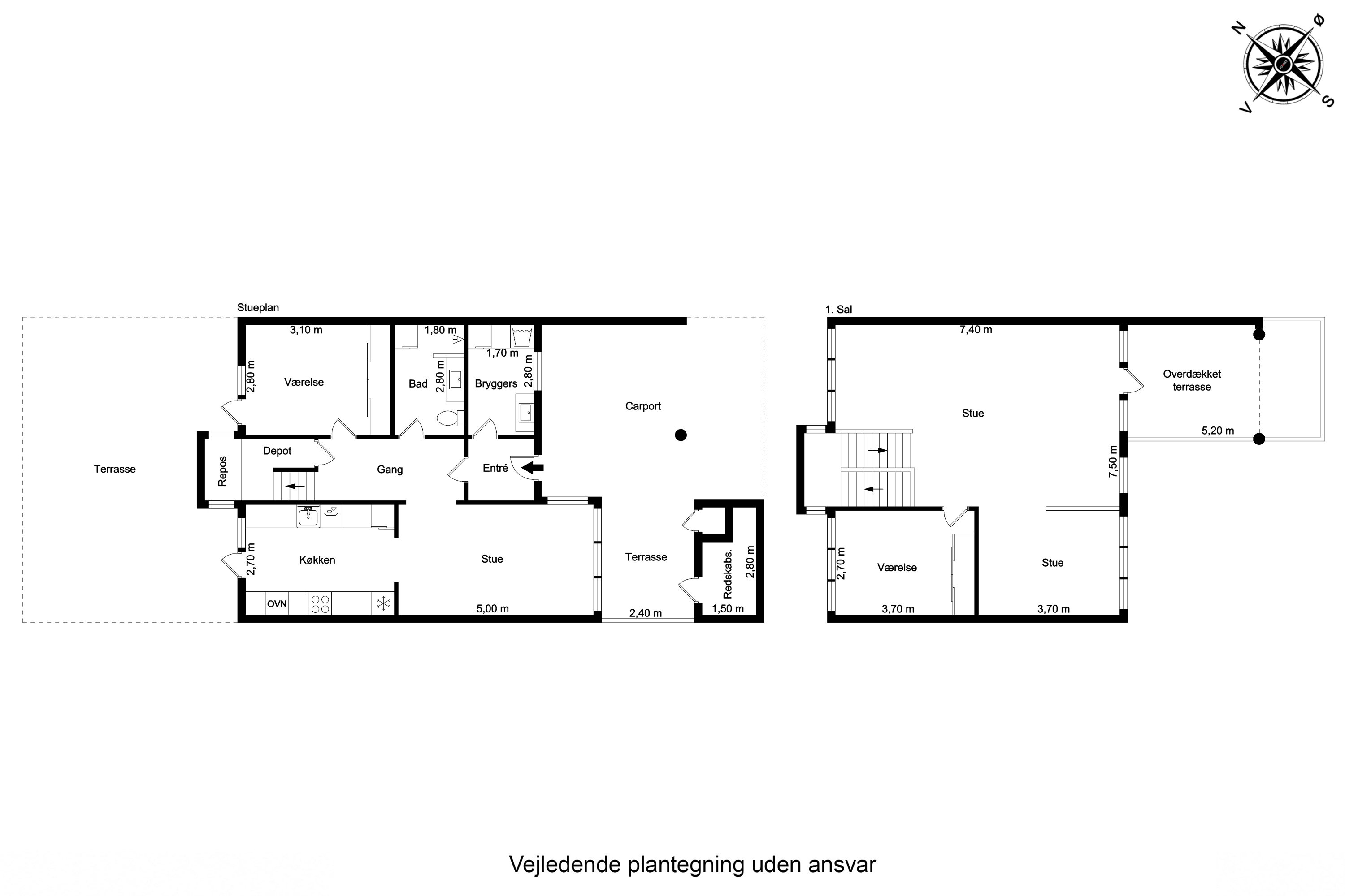 Plantegninger billede af Vesterrøn 9, 5700 Svendborg