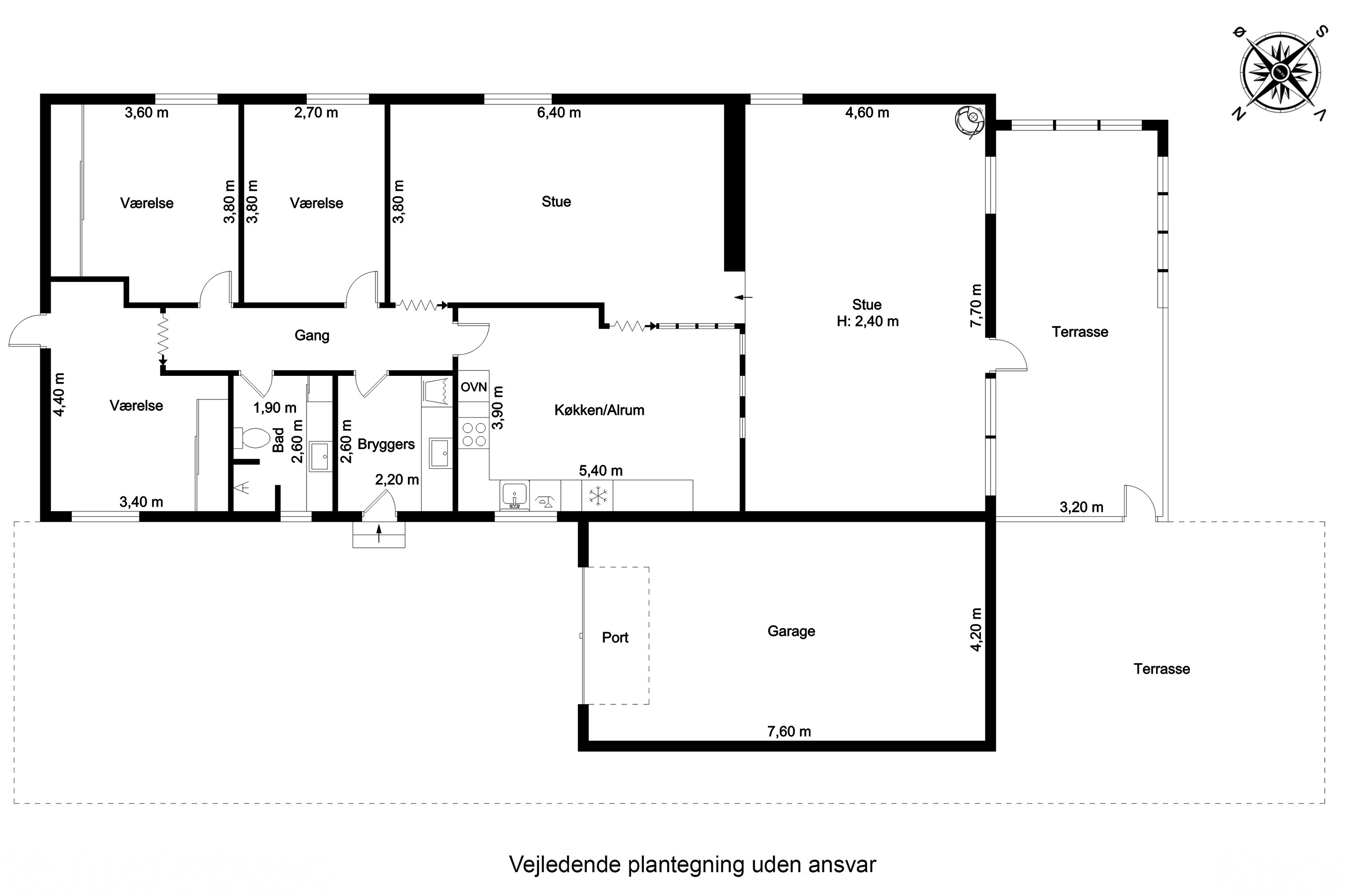 Plantegninger billede af Walkendorffsvej 34, Tved, 5700 Svendborg