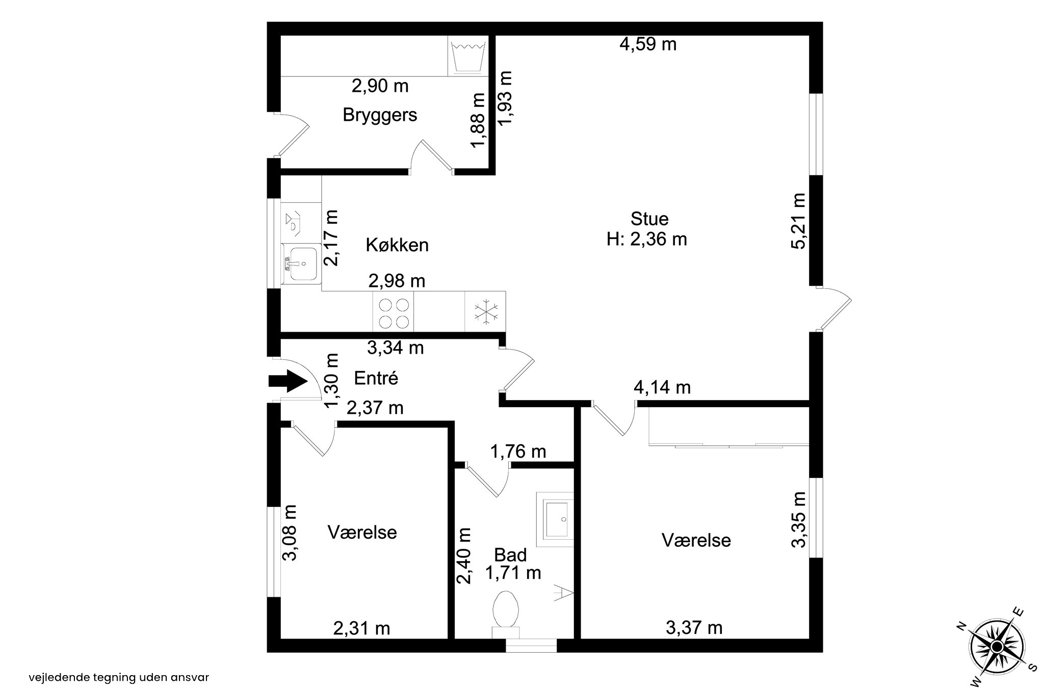 Plantegninger billede af Forsythiavej 24, 3390 Hundested
