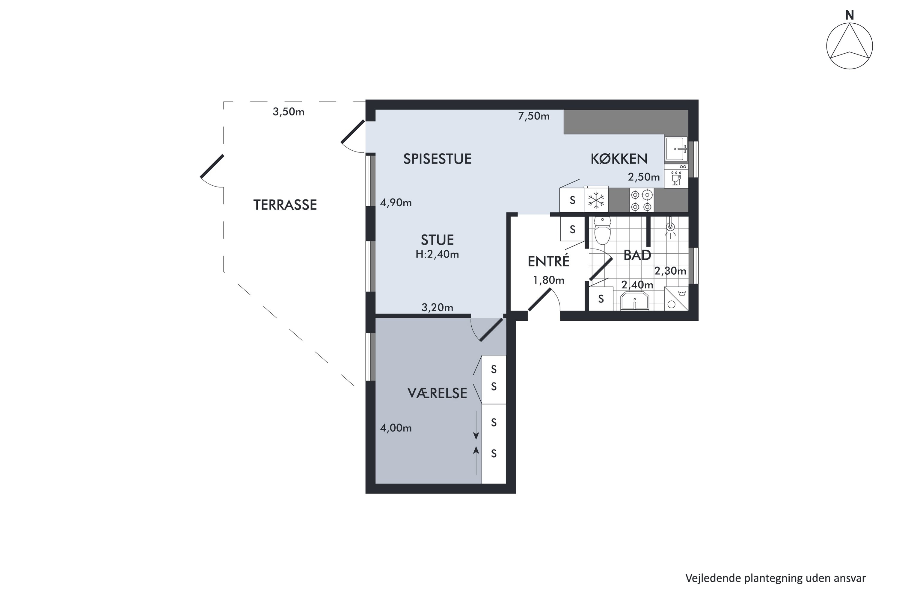 Plantegninger billede af Skagensgade 44, st. th., Høje Taastrup, 2630 Taastrup
