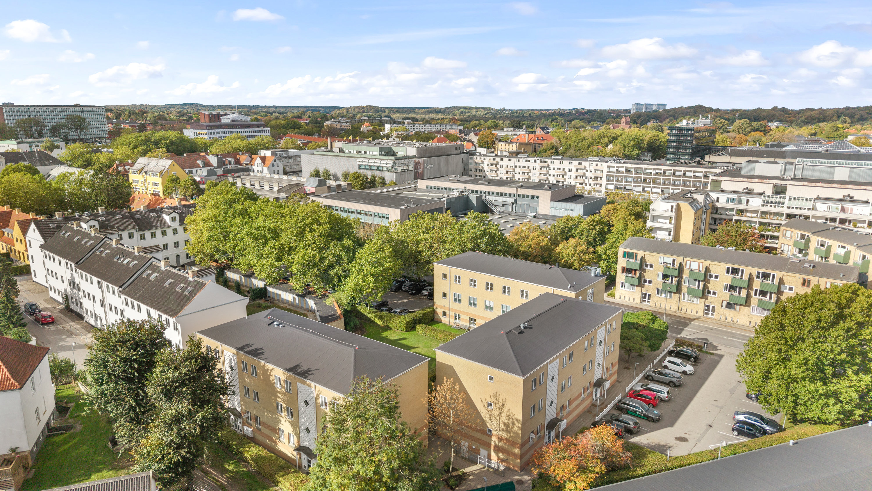 Fremhævet luftfoto billede i fuldskærmstilstand. Billede af Nørgaardsvej 16B, st. th., 2800 Kongens Lyngby