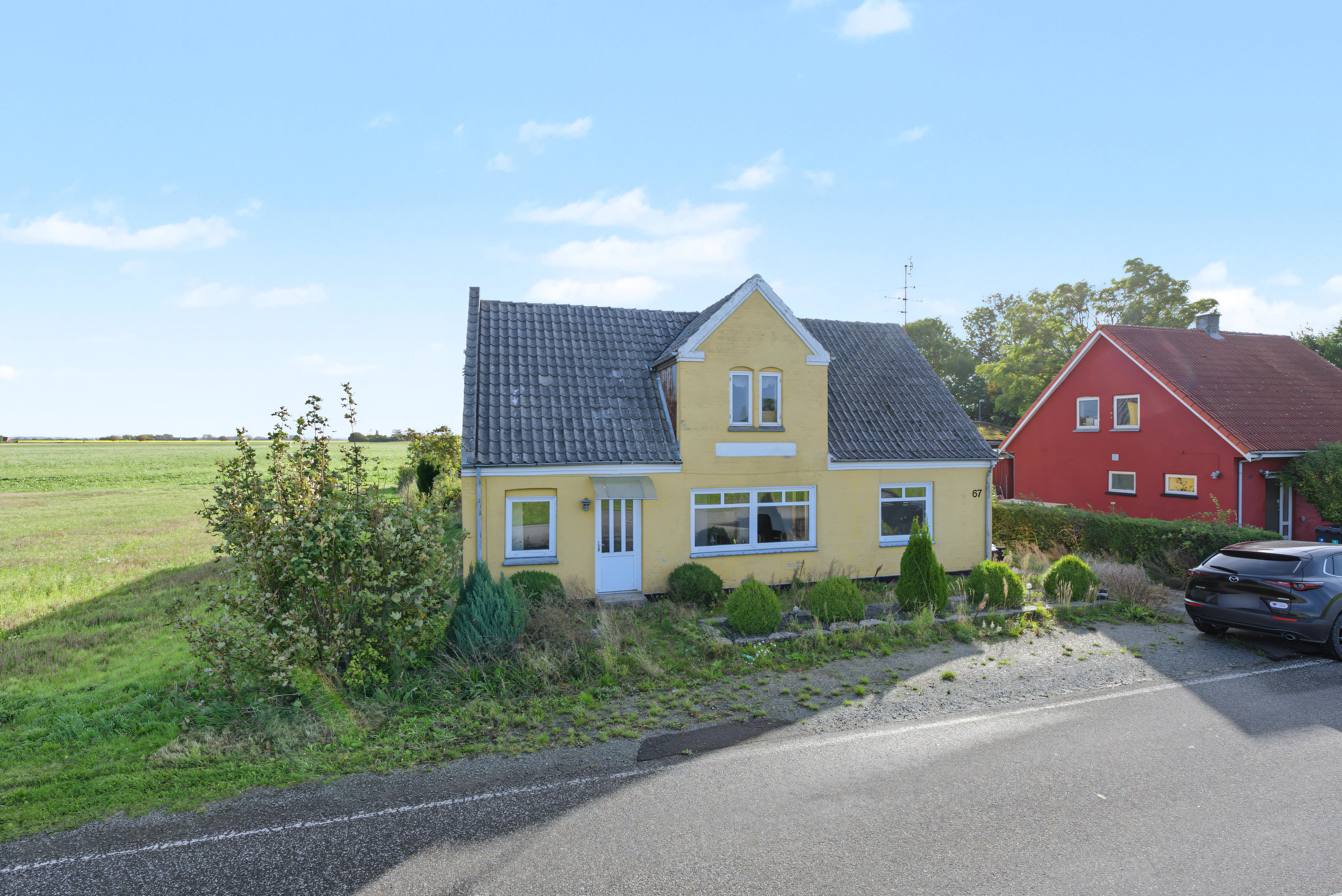 Fremhævet mastefoto billede i fuldskærmstilstand. Billede af Græshavevej 67, 4983 Dannemare