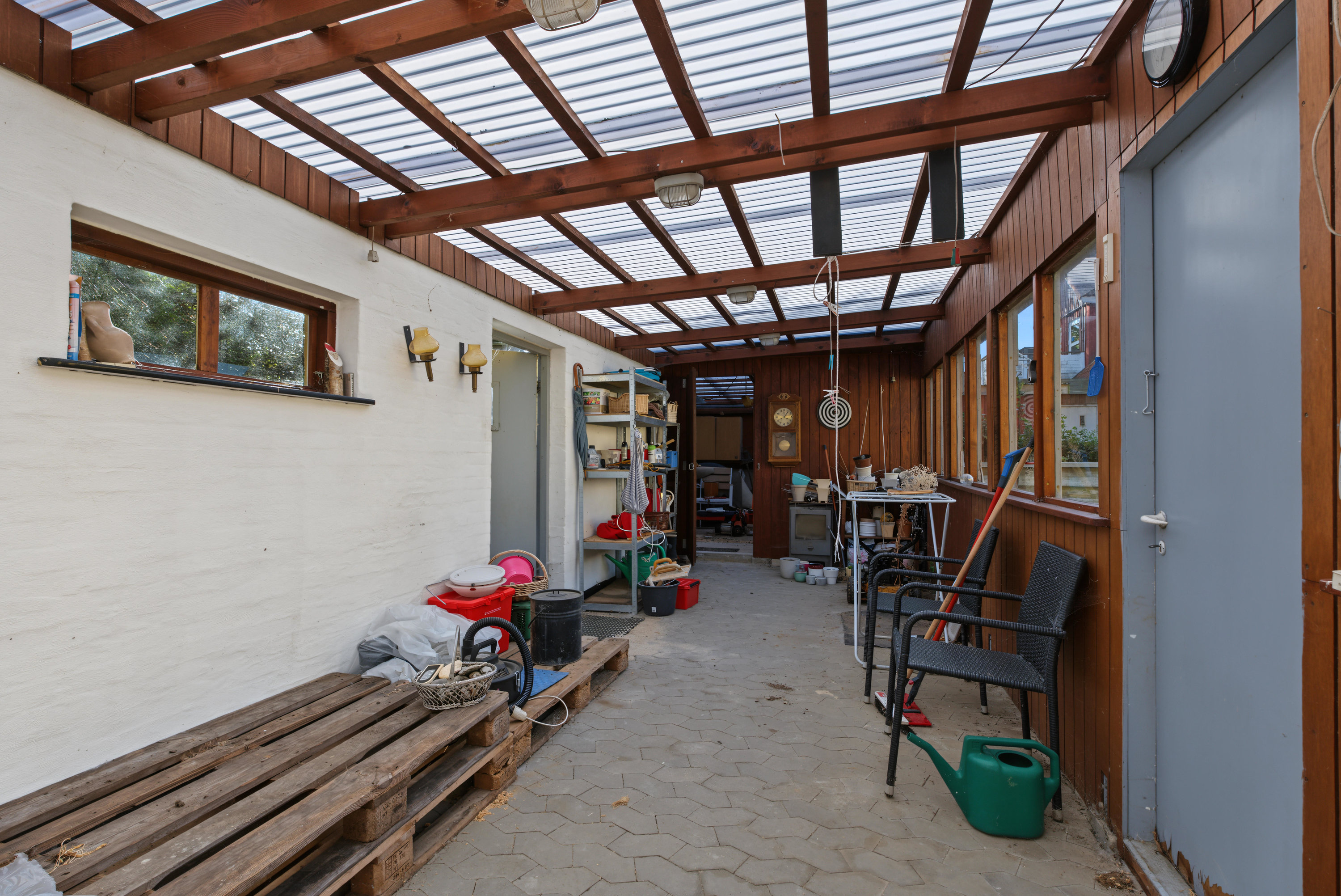Fremhævet overdækket terrasse billede i fuldskærmstilstand. Billede af Græshavevej 67, 4983 Dannemare