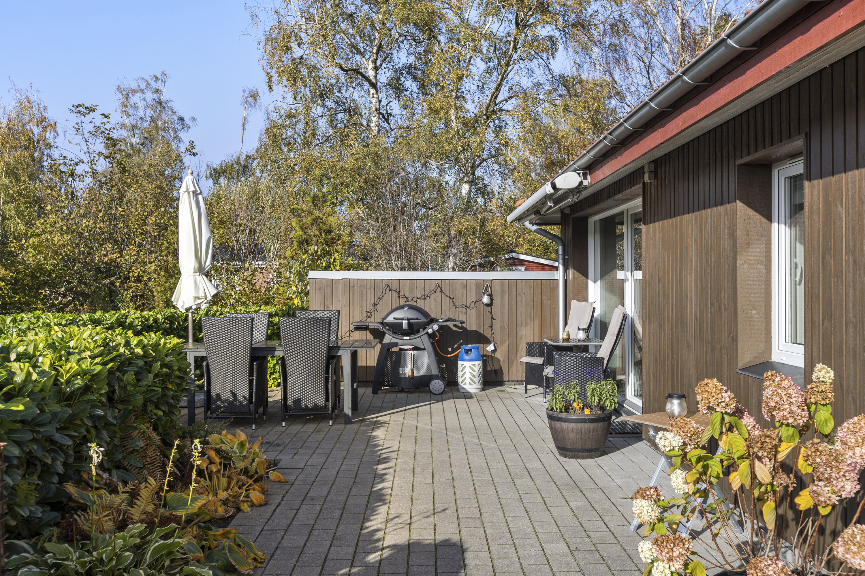 Fremhævet terrasse billede i fuldskærmstilstand. Billede af Drosselvænget 12, 4400 Kalundborg