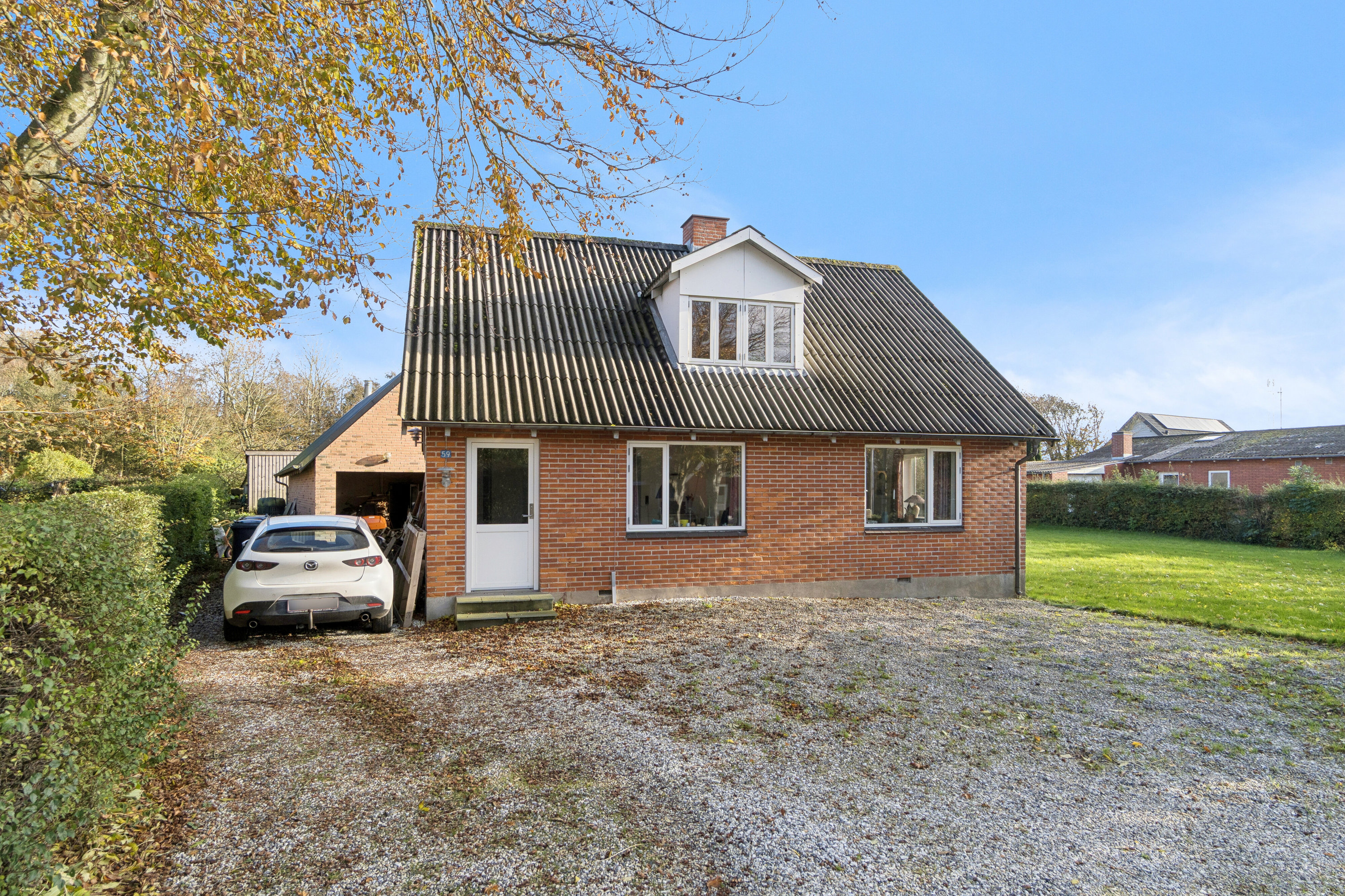 Fremhævet set fra vejen billede i fuldskærmstilstand. Billede af Langebeksvej 59, Skjoldborg, 7700 Thisted