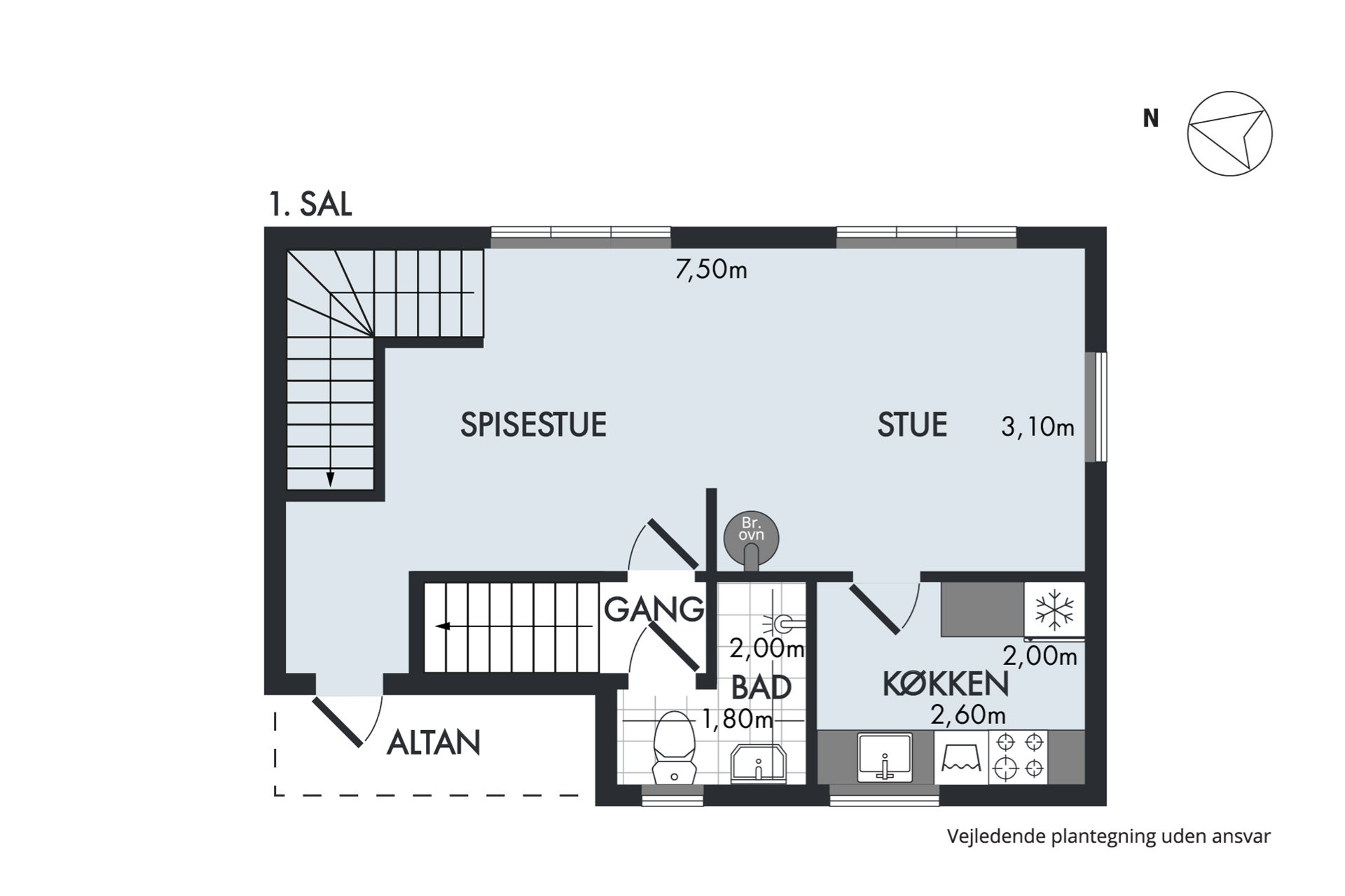 Plantegninger billede af Bygaden 66A, 2605 Brøndby