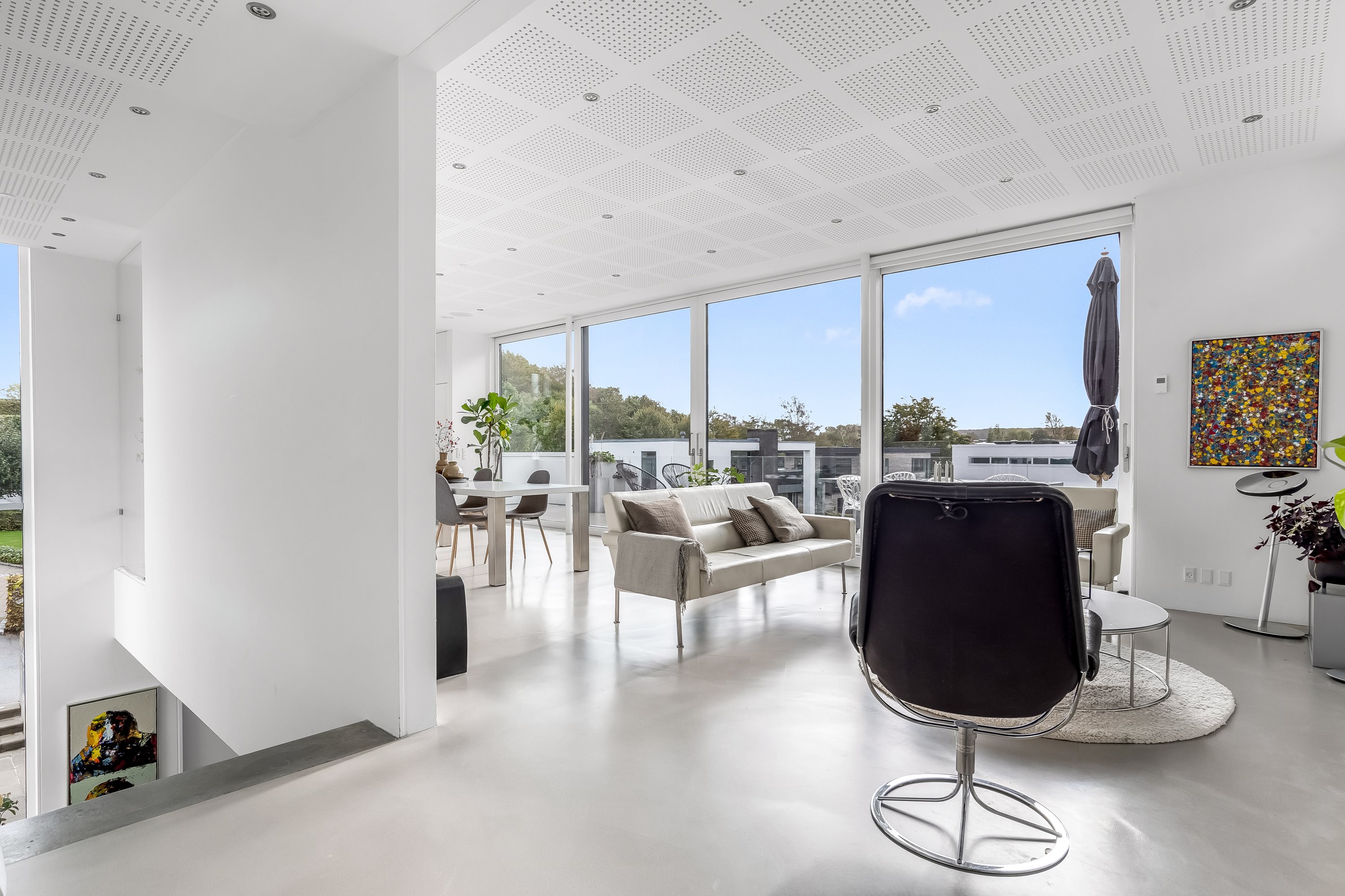 Fremhævet stue billede i fuldskærmstilstand. Billede af Lyngbakken 14A, 7500 Holstebro