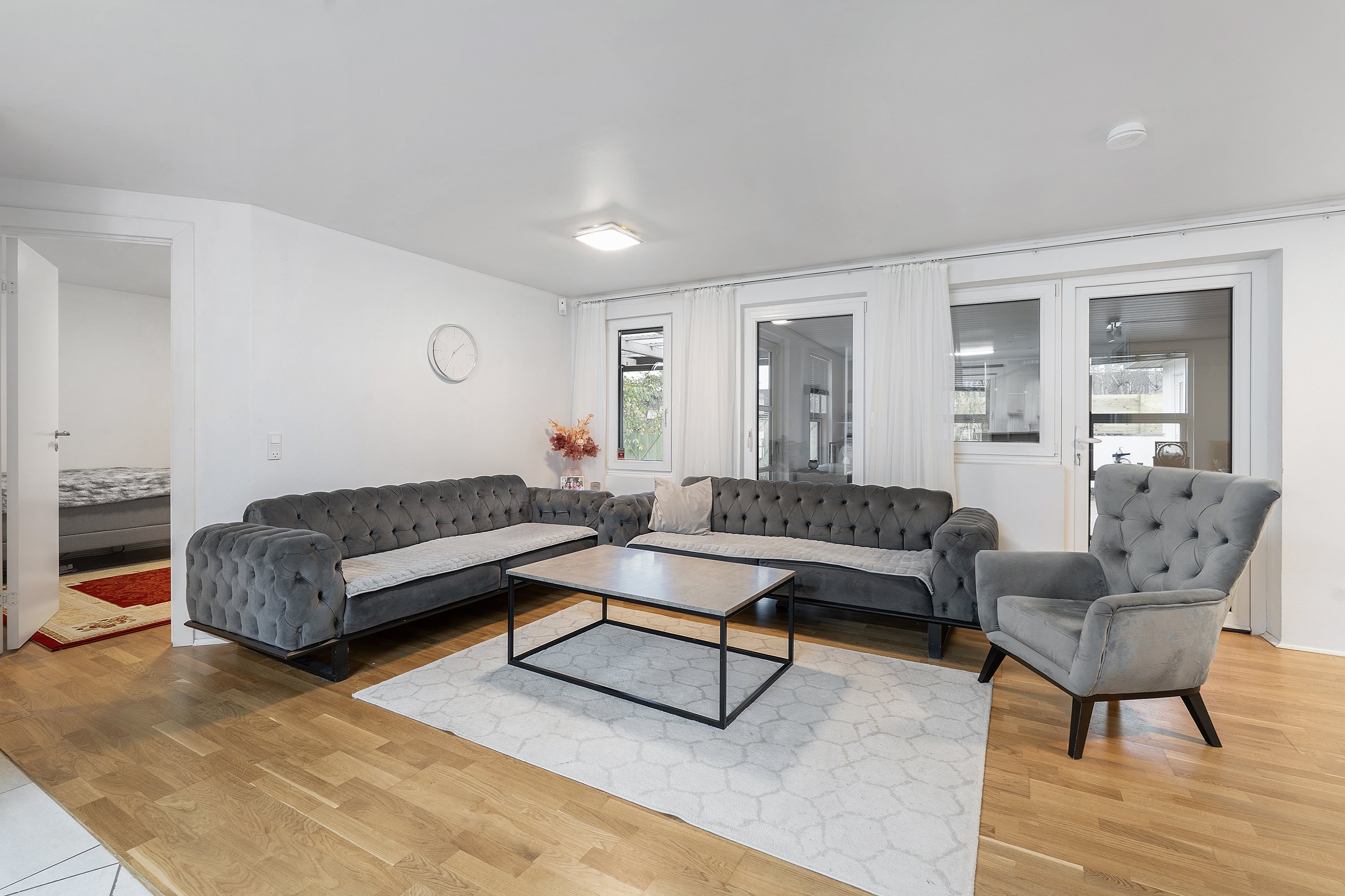 Fremhævet stue billede i fuldskærmstilstand. Billede af Torstedalle 165, 8700 Horsens