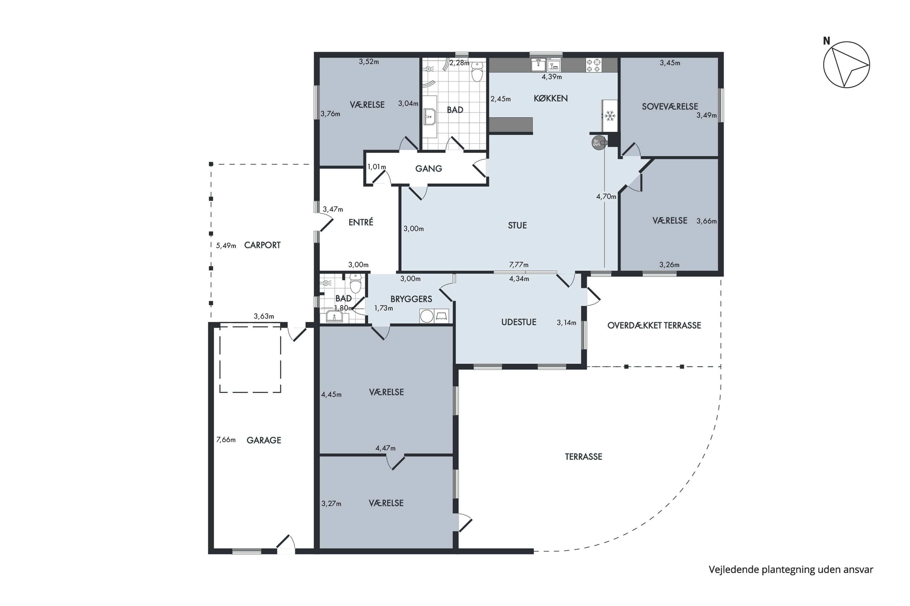 Plantegninger billede af Torstedalle 165, 8700 Horsens