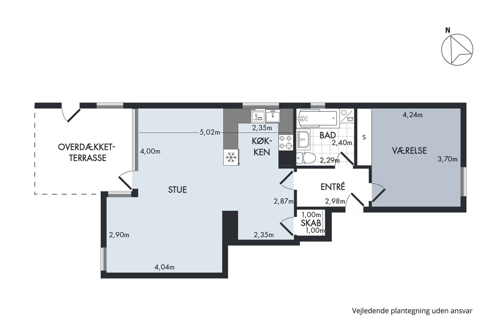 Plantegninger billede af Strandvejen 211C, st.. th., 2900 Hellerup
