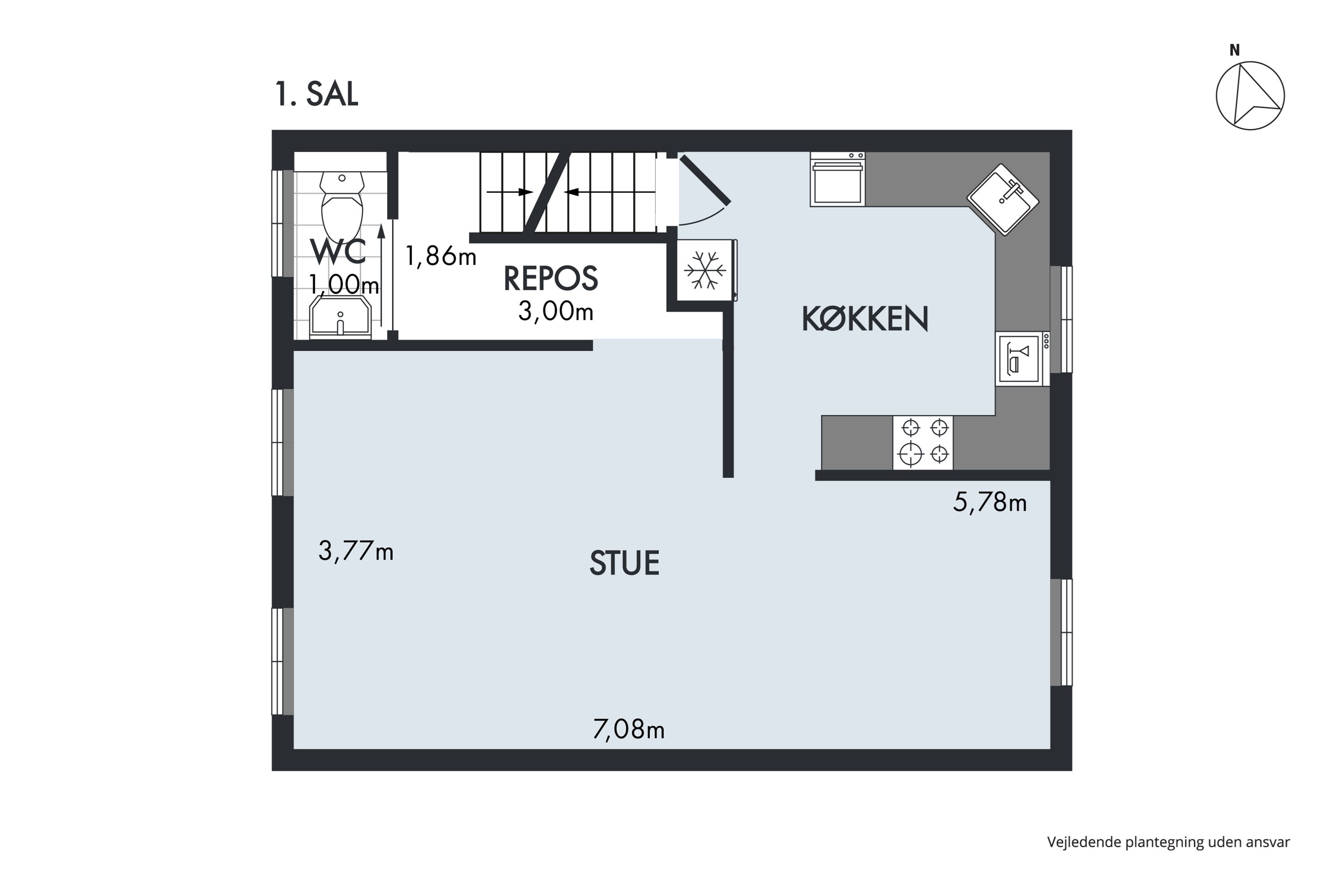 Plantegninger billede af Fælledvej 62, 8700 Horsens