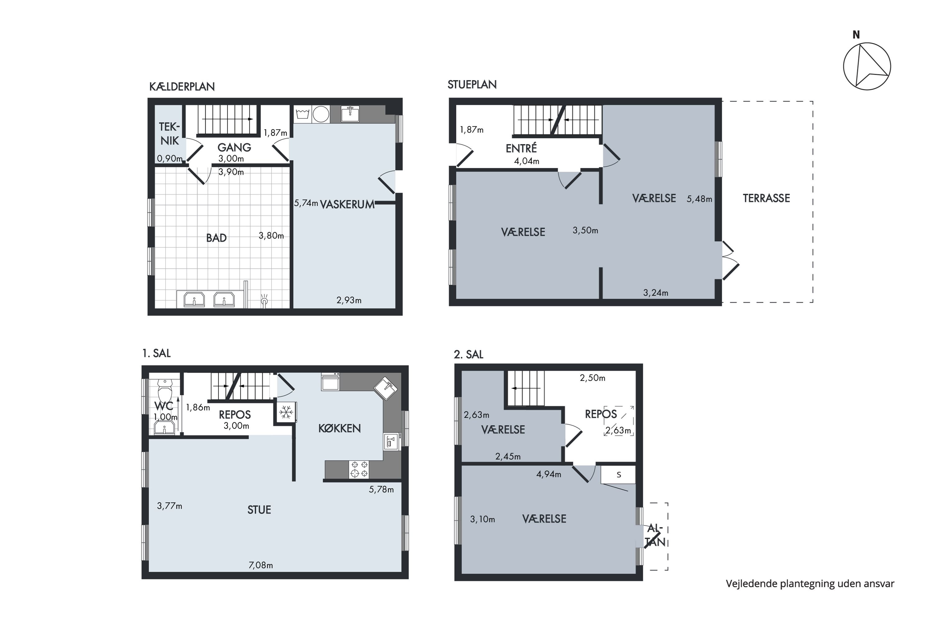 Plantegninger billede af Fælledvej 62, 8700 Horsens