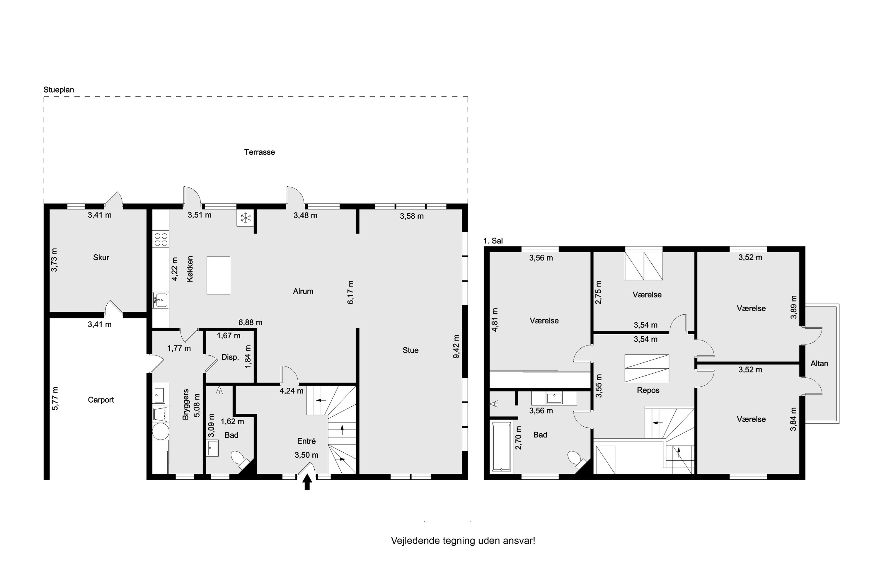 Plantegninger billede af Videbechs Alle 23, Hald Ege, 8800 Viborg