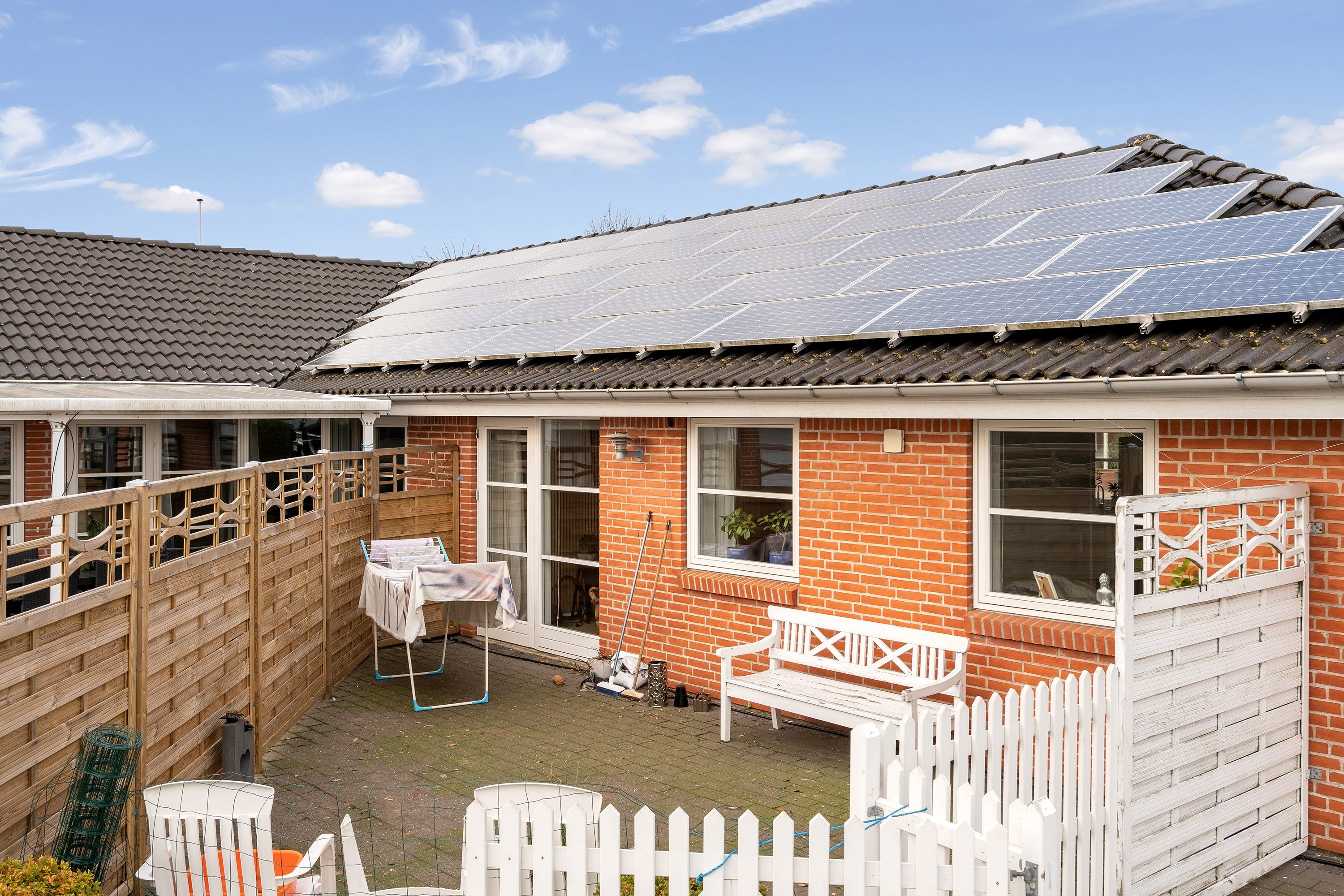 Fremhævet terrasse billede i fuldskærmstilstand. Billede af Storegade 79, Bramming, 6740 Bramming