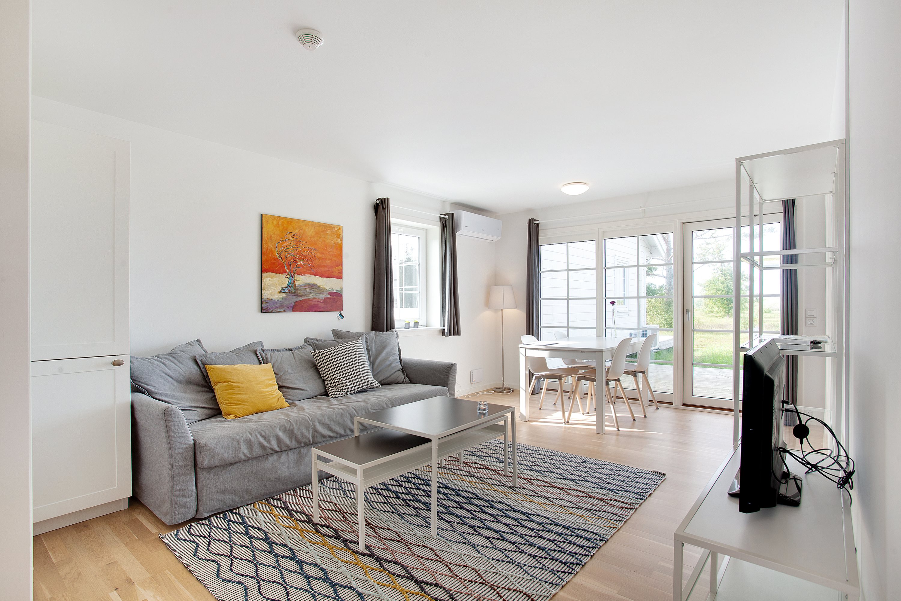 Fremhævet stue billede i fuldskærmstilstand. Billede af Prof Johansens Vej 2B, 24., Seaside Feriehuse, 9940 Læsø