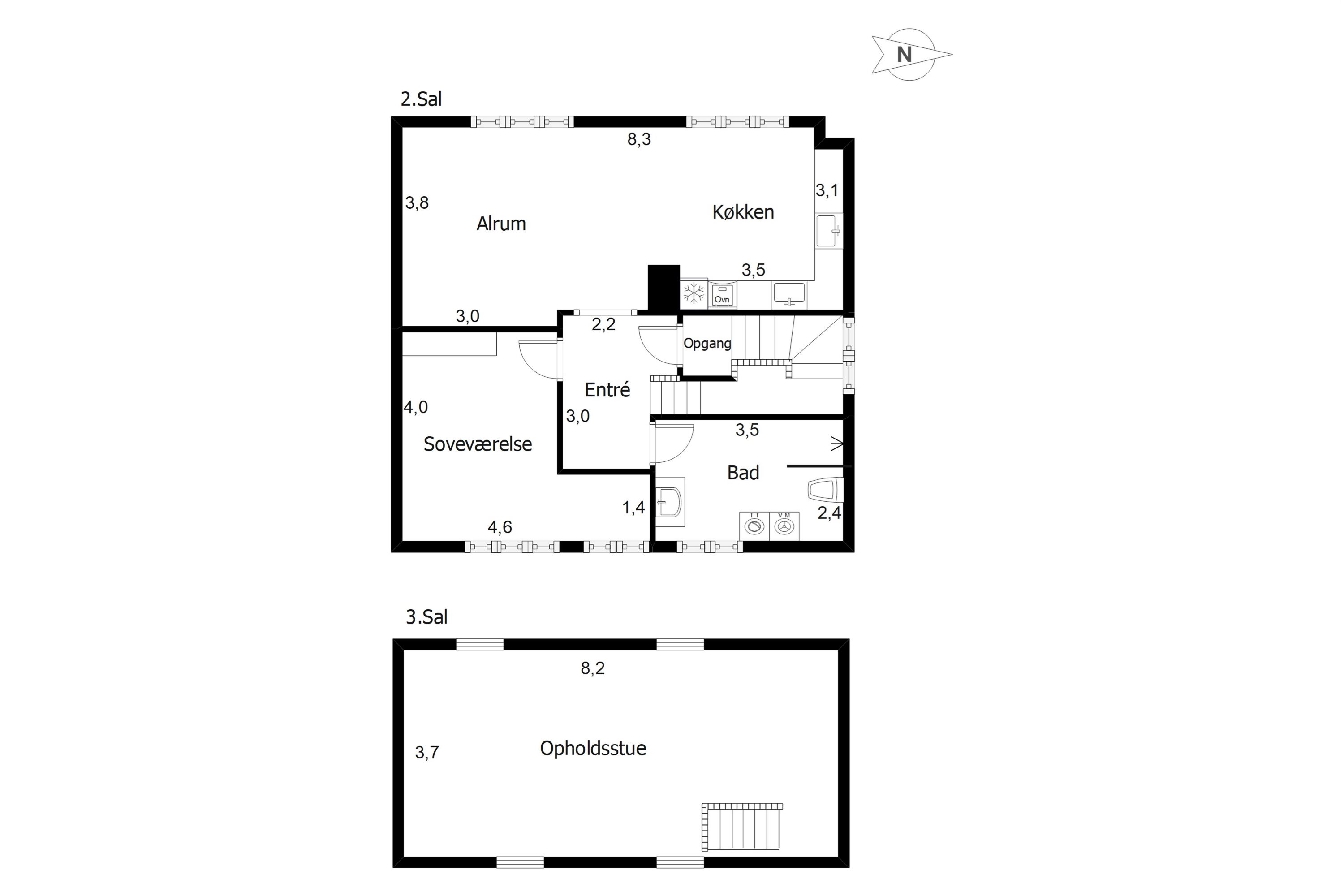 Plantegninger billede af Østergade 61, 2., 6700 Esbjerg