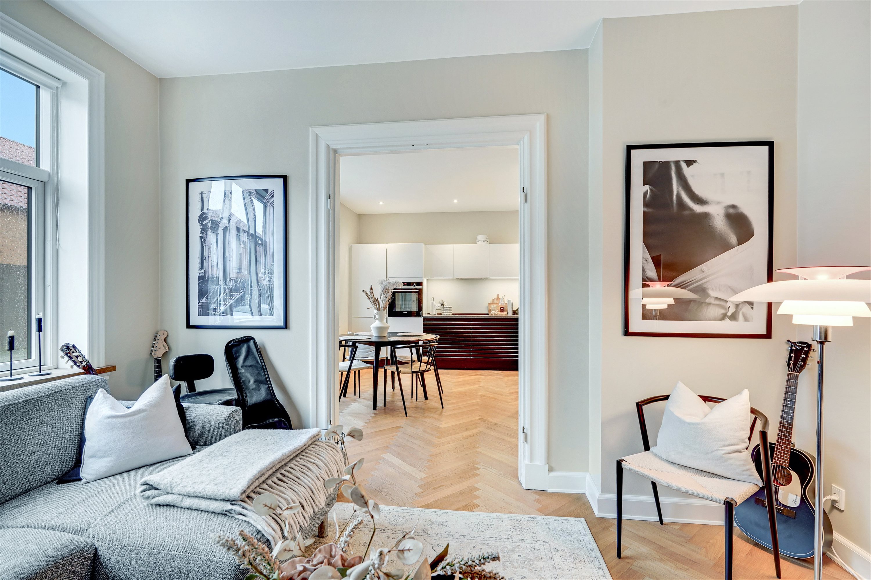 Fremhævet stue billede i fuldskærmstilstand. Billede af Østergade 61, st.., 6700 Esbjerg