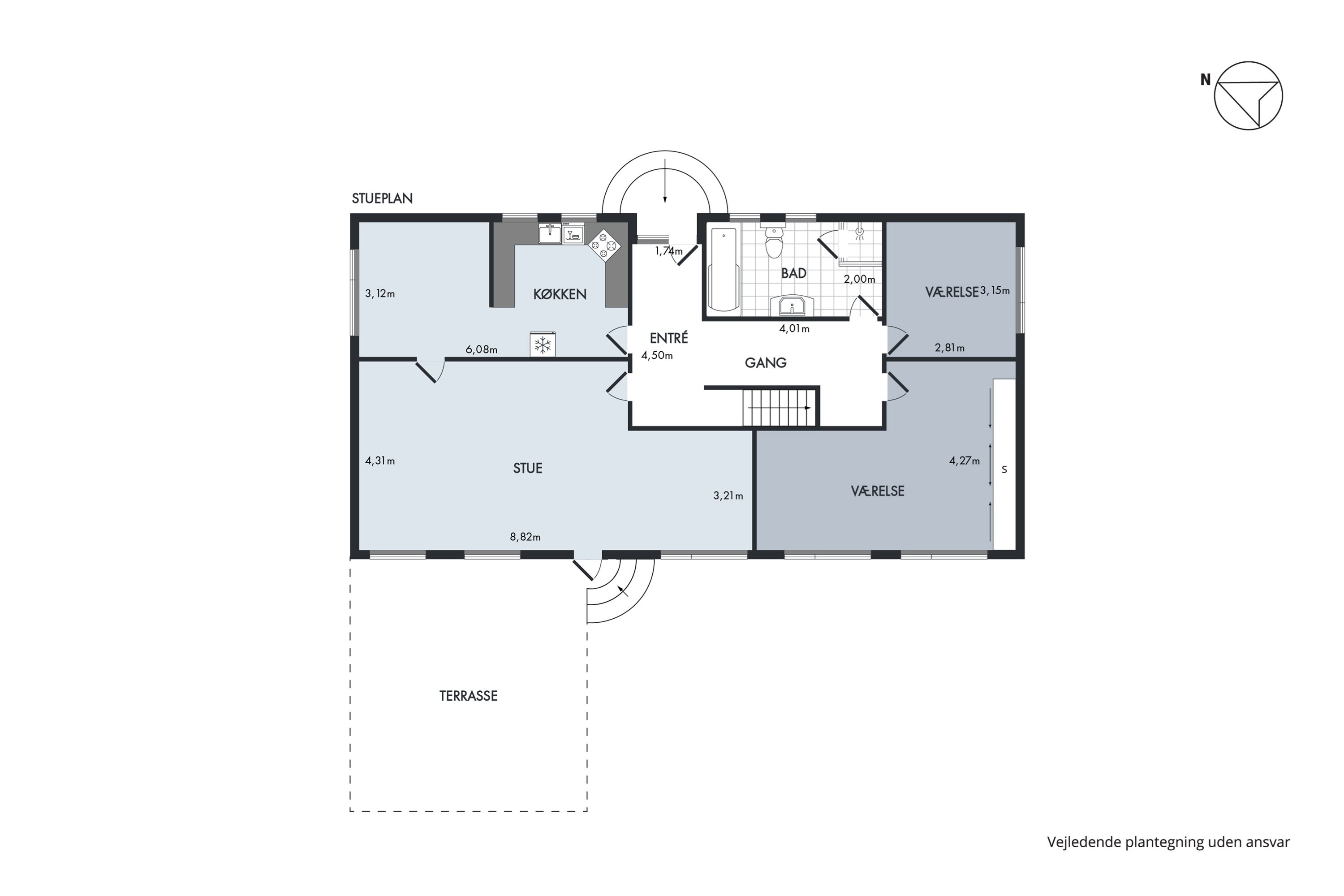 Plantegninger billede af Solvænget 3, Bovrup, 6200 Aabenraa