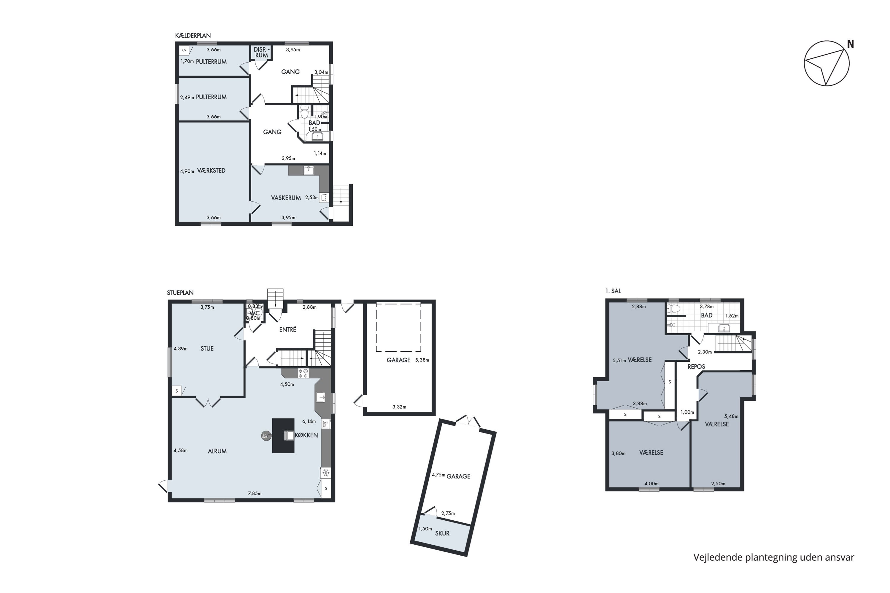 Plantegninger billede af Saksenballe 21, Nr Broby, 5672 Broby