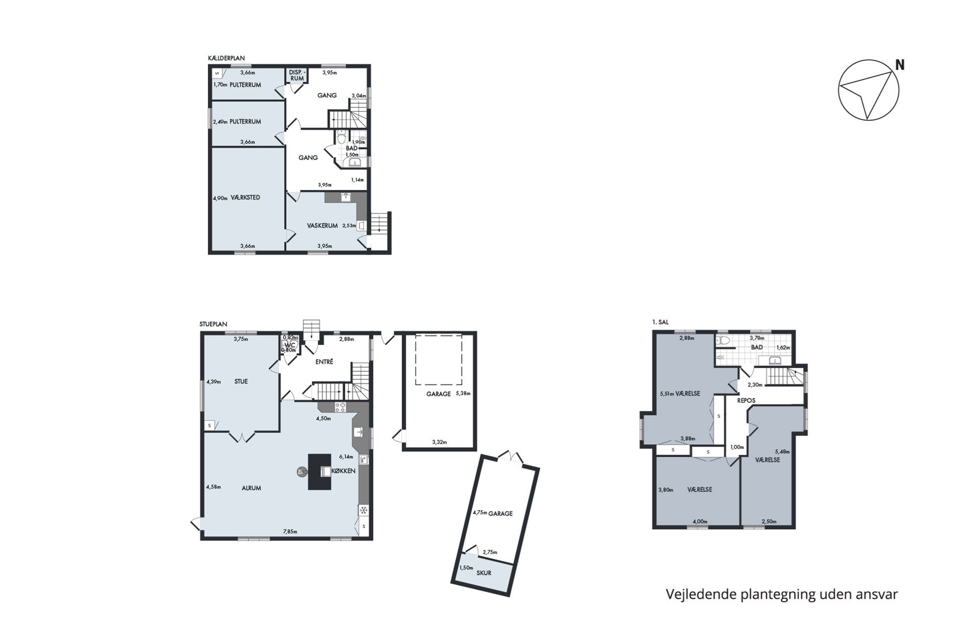 Plantegninger billede af Saksenballe 21, Nr Broby, 5672 Broby