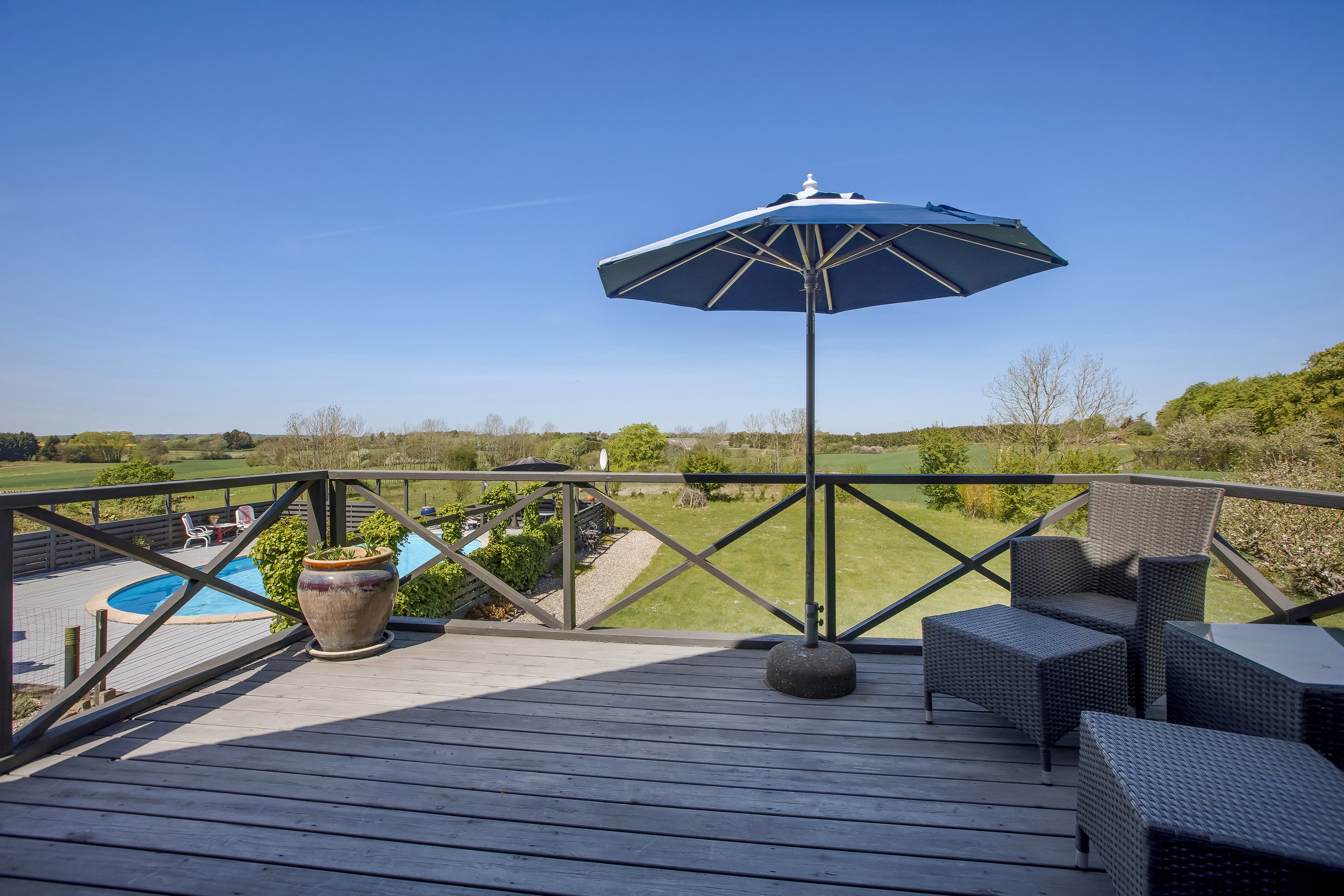 Fremhævet tagterrasse billede i fuldskærmstilstand. Billede af Svalmstrupvej 7, Svalmstrup, 4174 Jystrup Midtsj