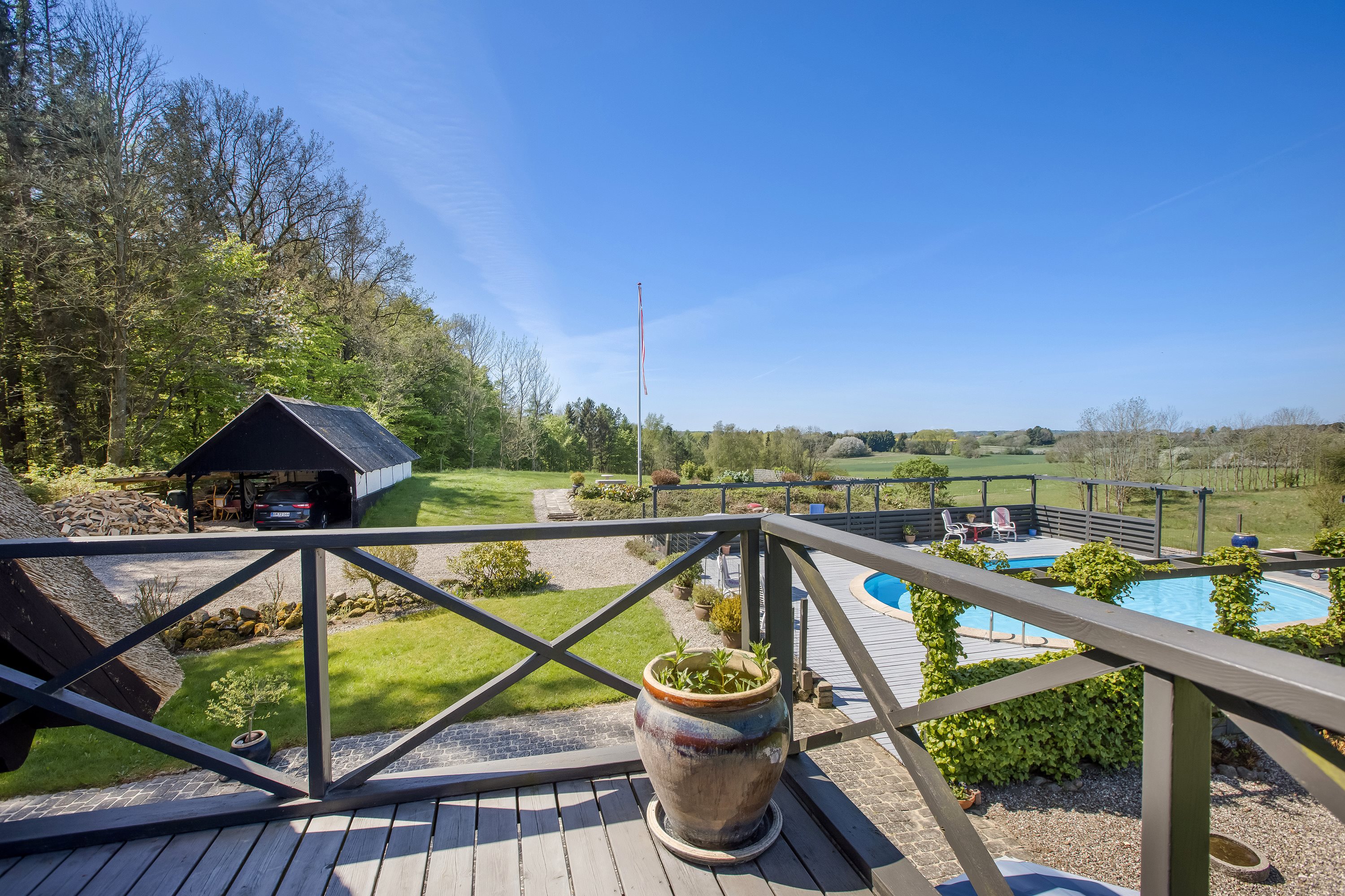 Fremhævet tagterrasse billede i fuldskærmstilstand. Billede af Svalmstrupvej 7, Svalmstrup, 4174 Jystrup Midtsj