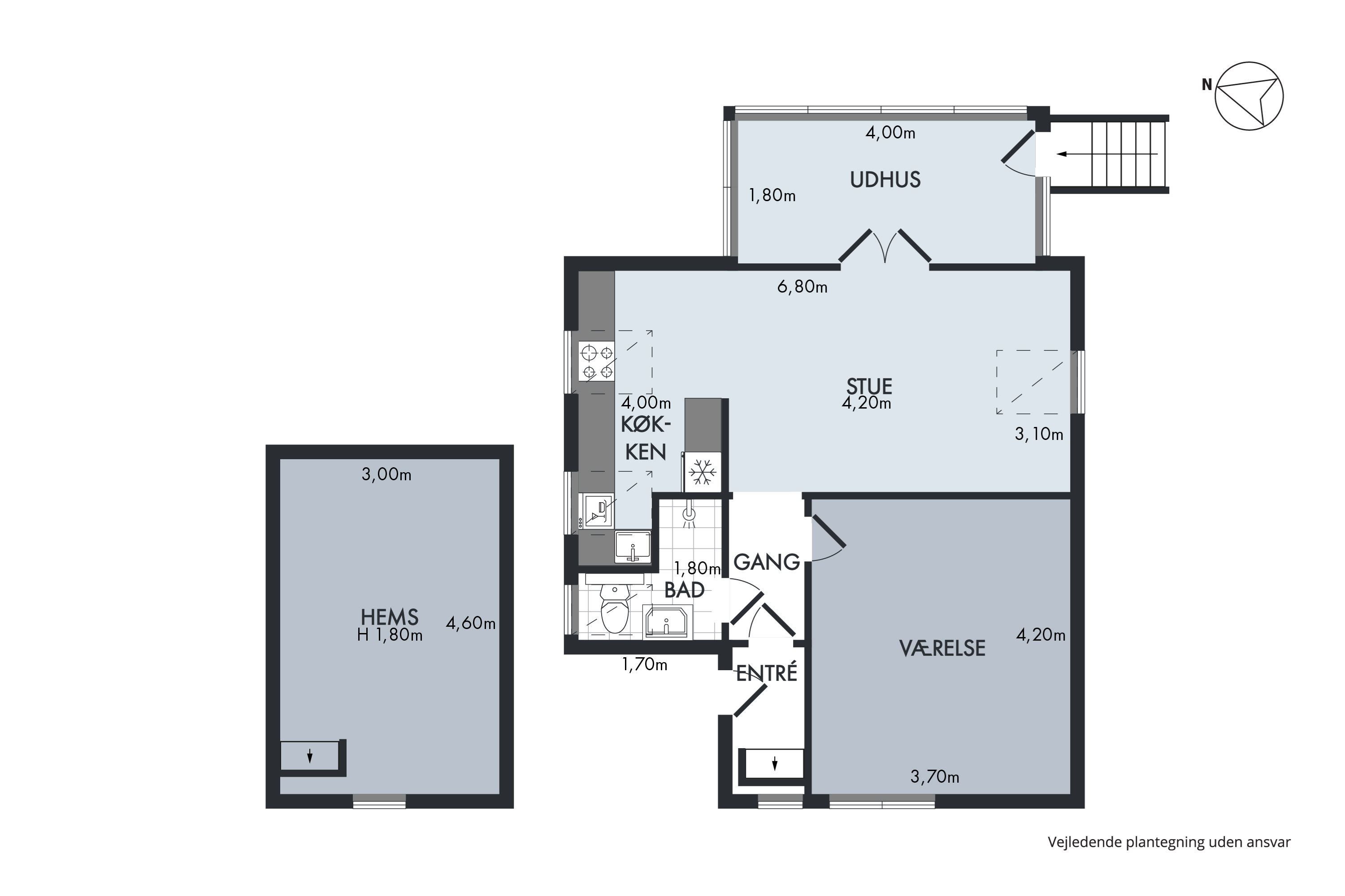 Plantegninger billede af Islevhusvej 69A, 1., 2700 Brønshøj