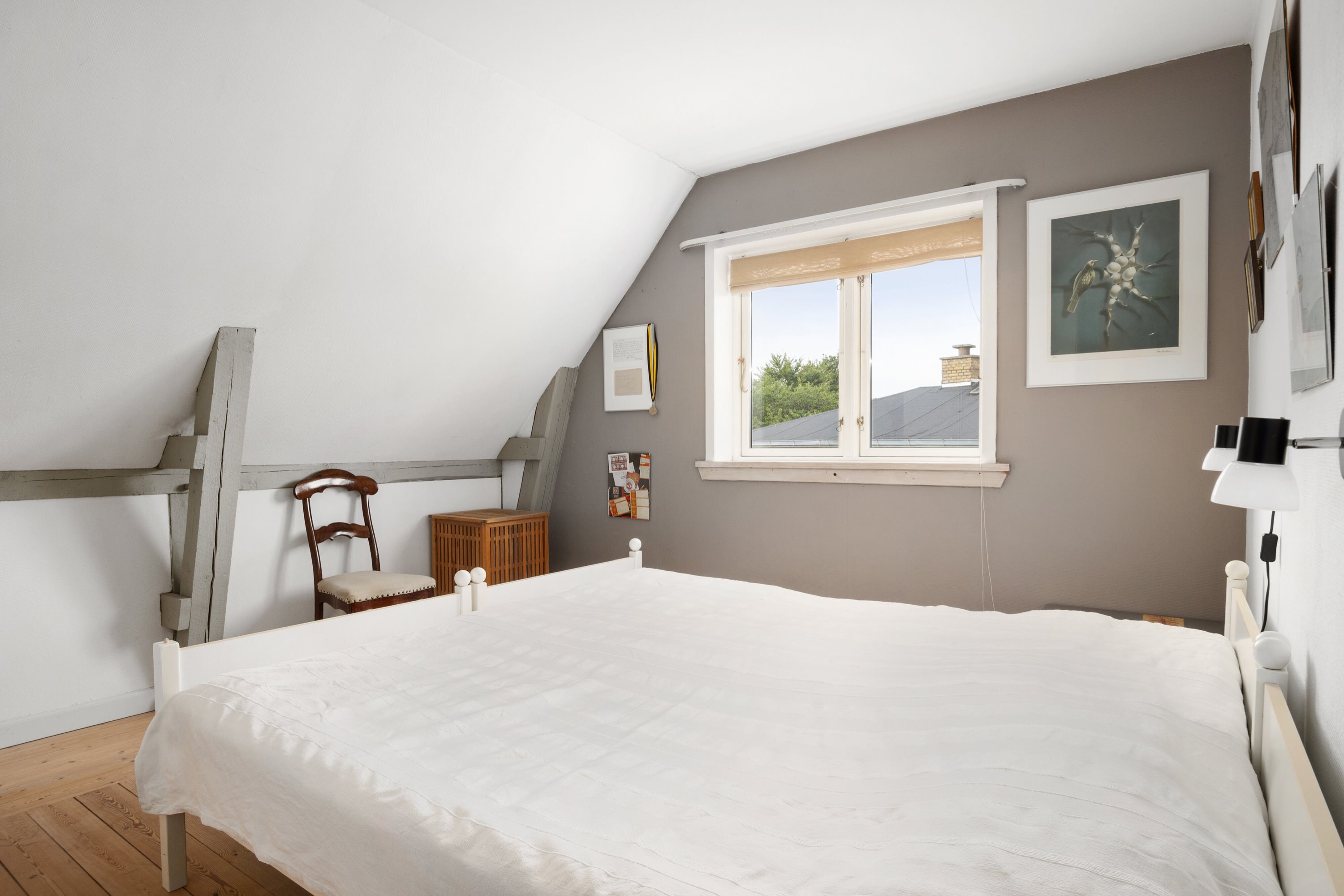 Fremhævet soveværelse billede i fuldskærmstilstand. Billede af Kærvænget 2, 8800 Viborg